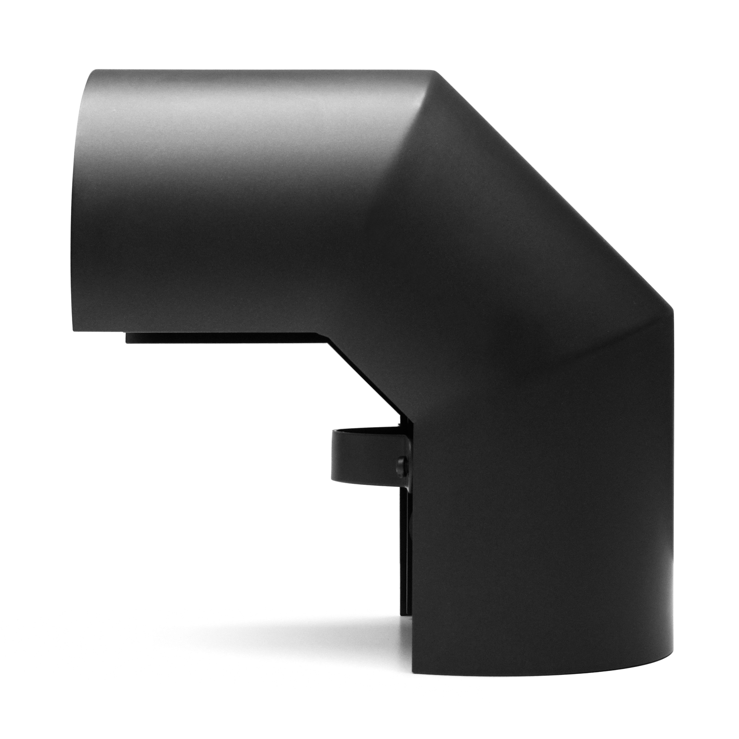 Raik Basic Thermoschild 120mm schwarz doppelt für 3teiligen Bogen 90° für Rauchrohr / Ofenrohr