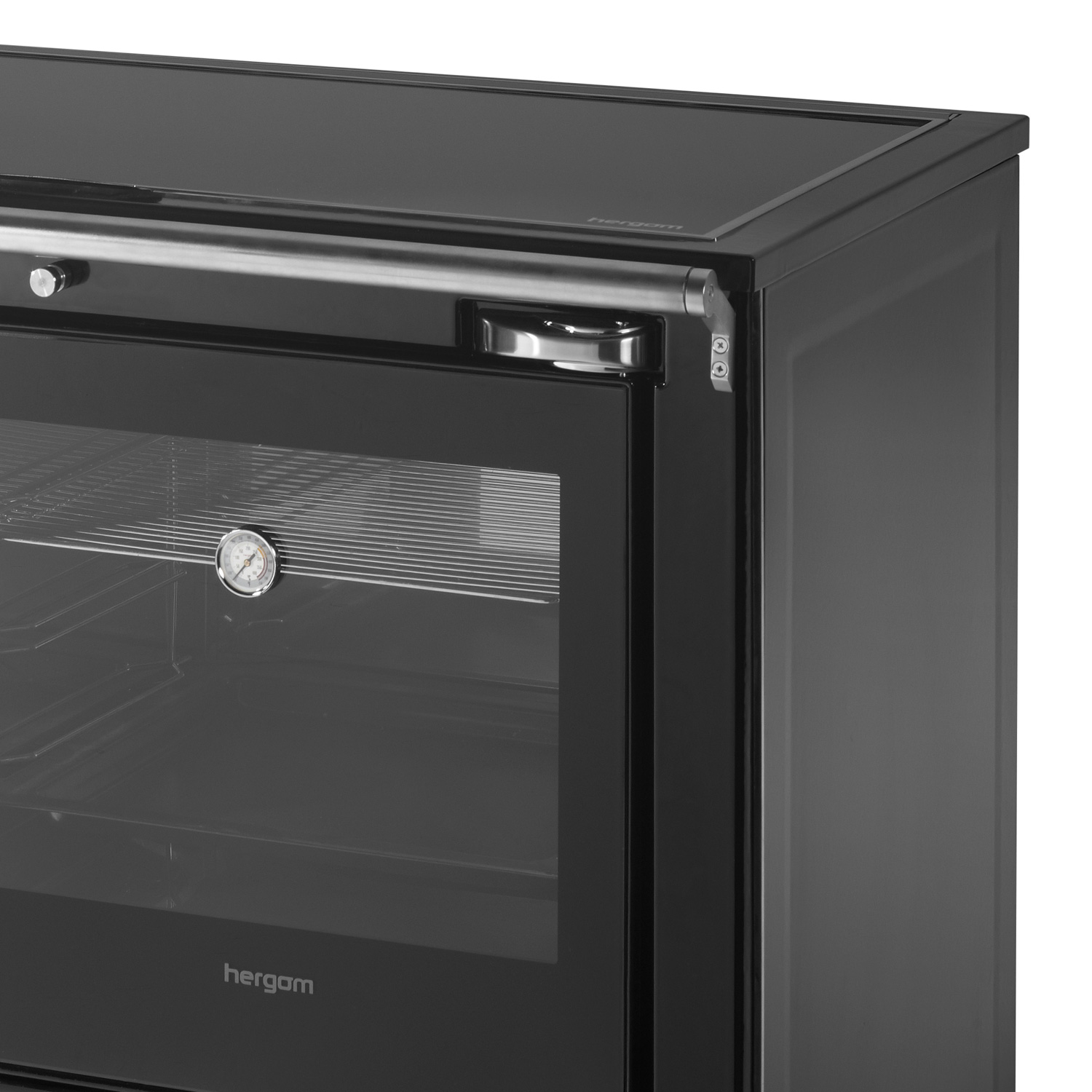 Hergom Eclecsys 100 SE Küchenofen Gusseisen schwarz, inkl. Herdabdeckung aus Glaskeramik Hergom Eclecsys 100 SE Küchenofen Gusseisen schwarz, inkl. Herdabdeckung aus Glaskeramik