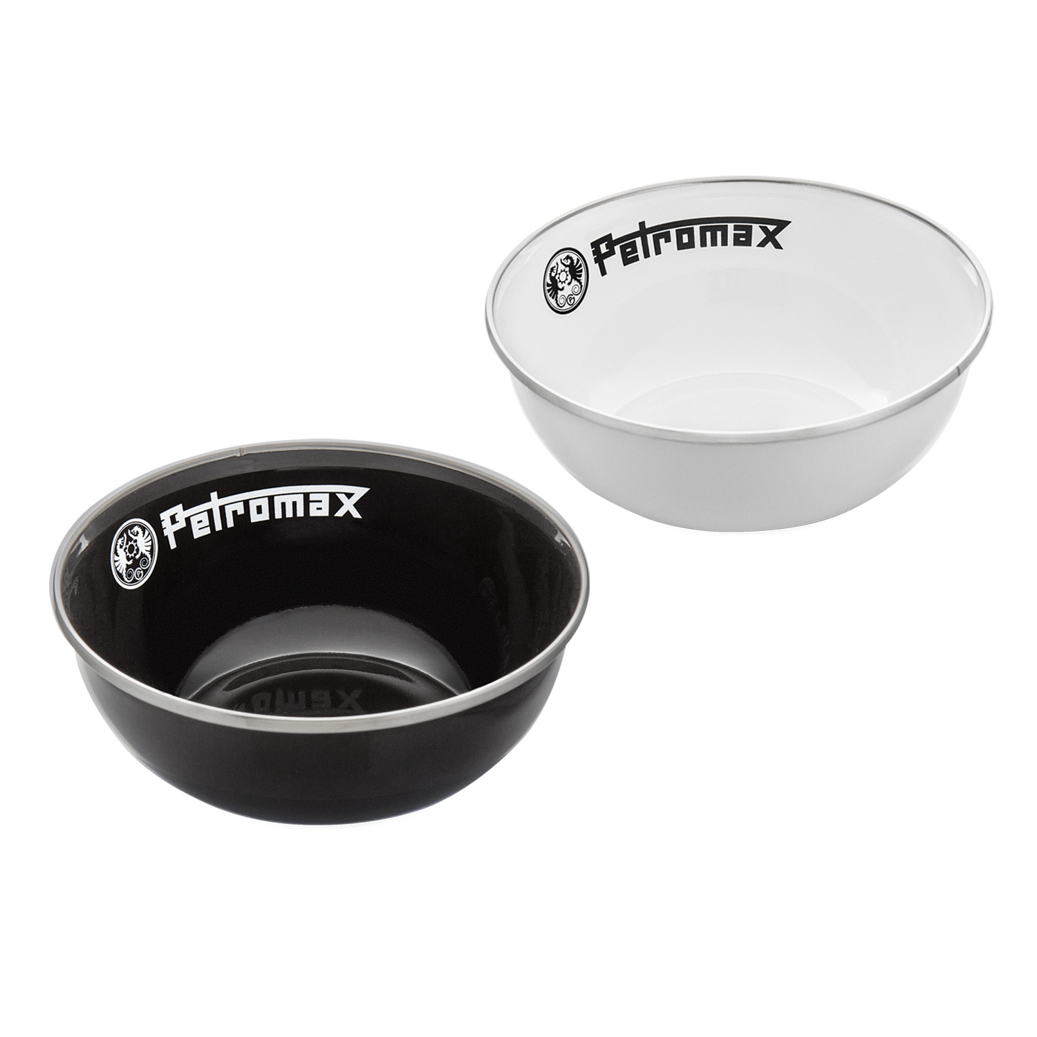 Petromax Emaille-Schalen Schwarz 2er-Set 160 ml Petromax Emaille-Schalen Schwarz 2er-Set 160 ml