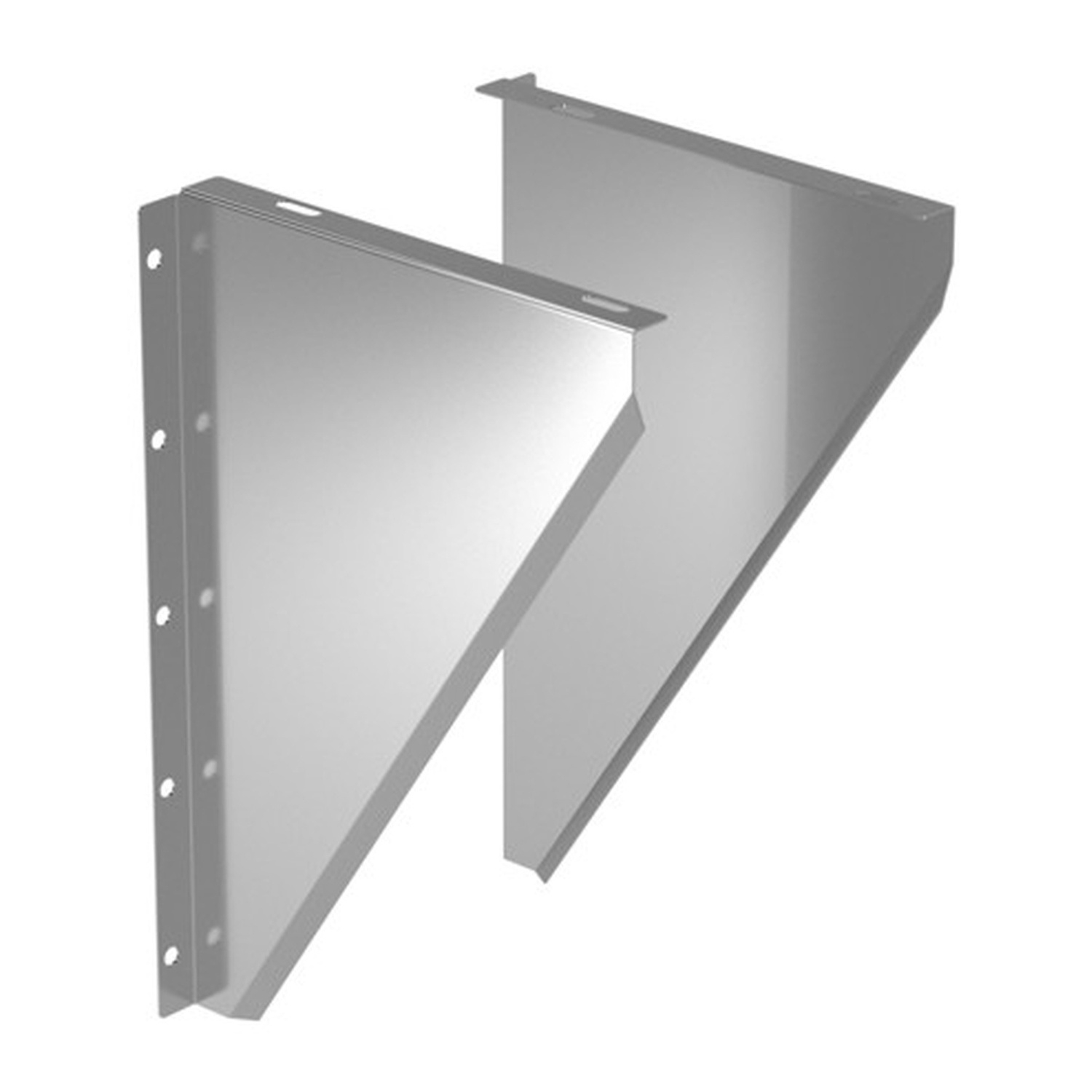 Schiedel Konsolbleche für Wandmontage Ø130 mm glänzend