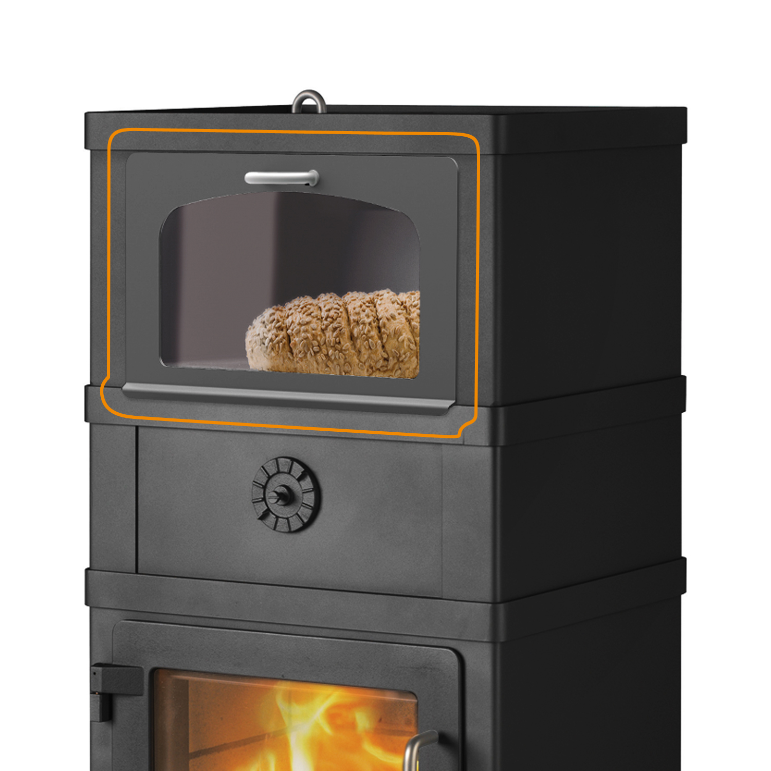 Lotus Warmhaltefachtür schwarz für den 2060 Kaminofen mit Warmhaltefach Lotus Warmhaltefachtür schwarz für den 2060 Kaminofen mit Warmhaltefach