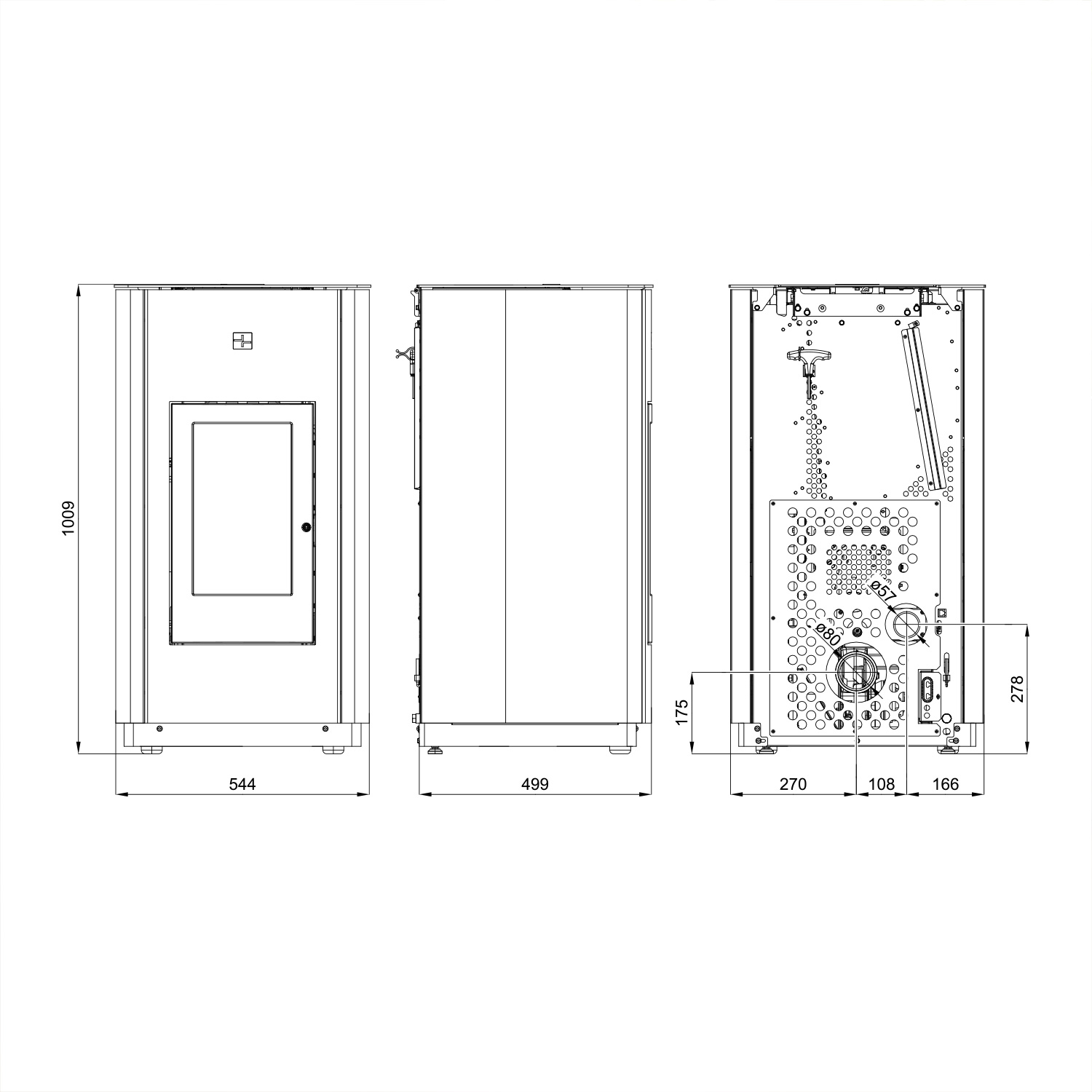 Haas+Sohn HSP 6 Pelletto IV Pelletofen perl-grau/perl-anthrazit