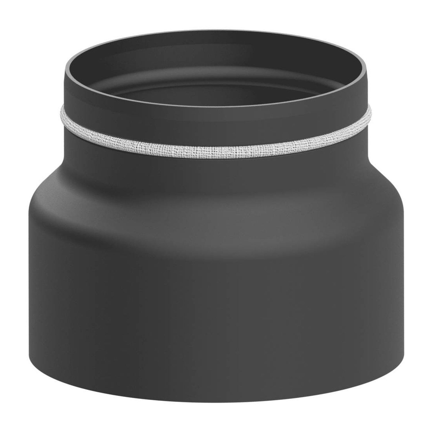 Raik Lifestyle Reduktion Durchmesser 150w/Durchmesser 130e 2,00mm l=145mm mit Dichtung grau für Rauchrohr/ Ofenrohr