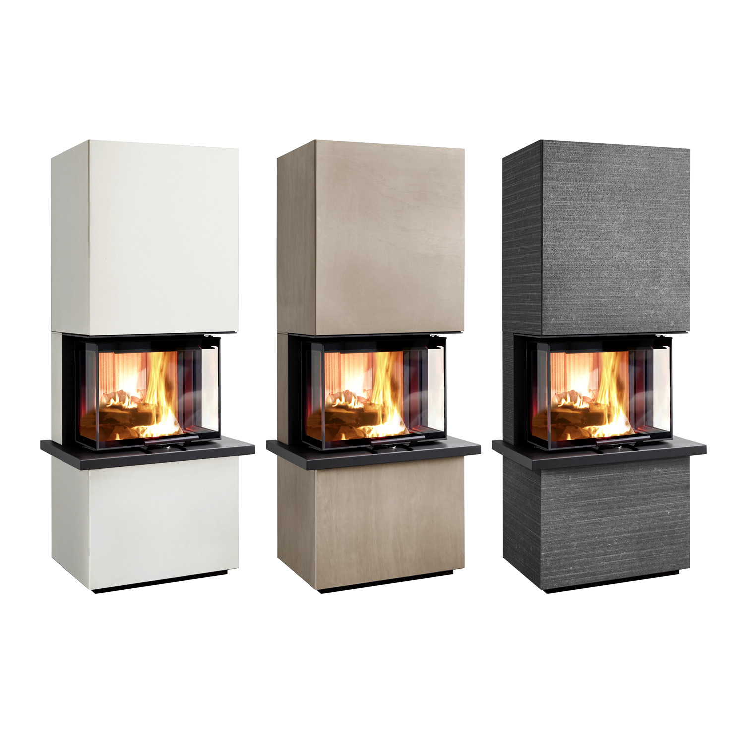 Olsberg Osorno S TopStone Kaminofen Gabbro nero ferrara linea-retta