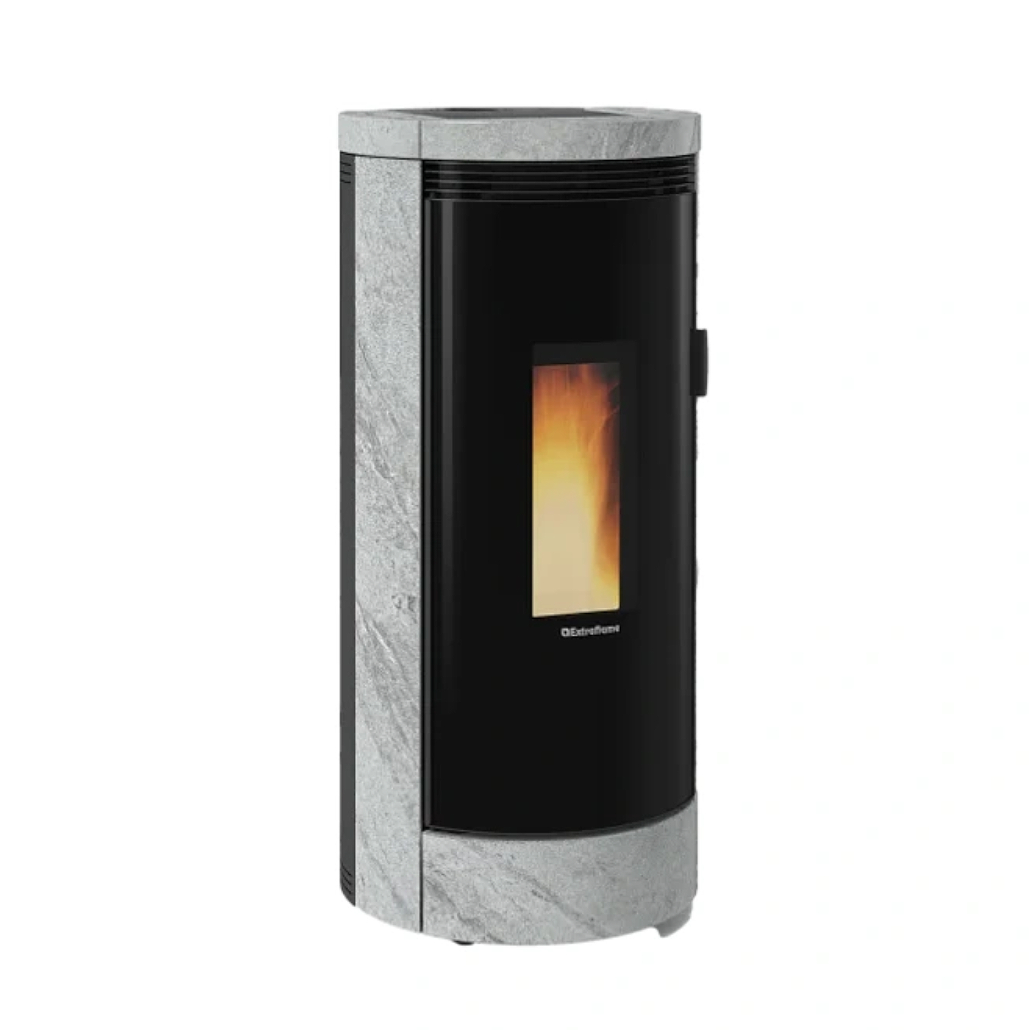 Extraflame Prestige Line Debby Plus Evo Pelletofen Stahl Schwarz/Naturstein