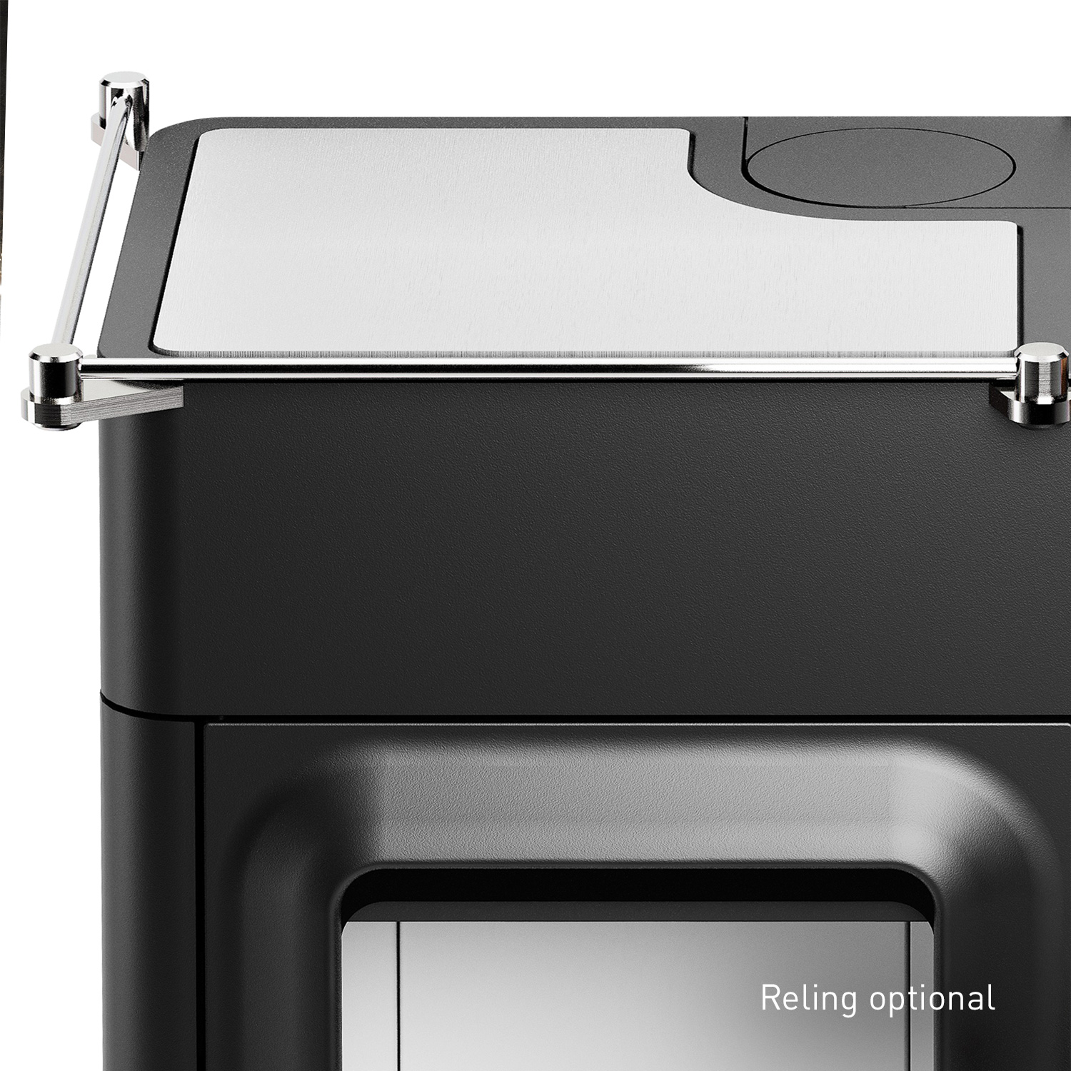 Austroflamm Mo Duo Cook Kombi-Kaminofen Stahl Schwarz + 450 kg Pellets gratis