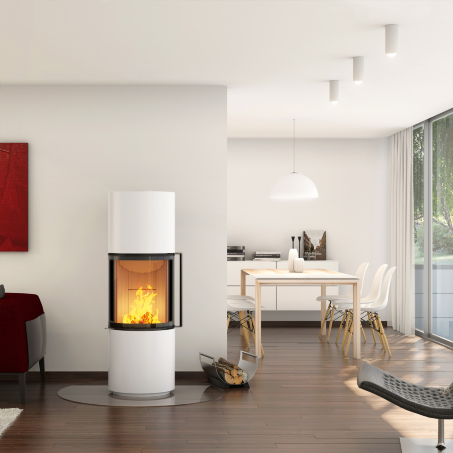 Spartherm Passo S RLU Kaminofen Weiß