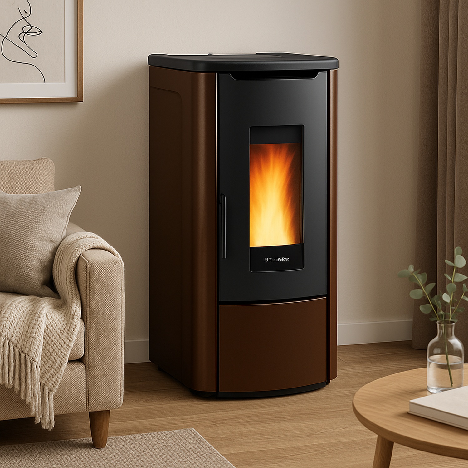 Extraflame ROSANNA IDRO 5.0 - Bronze wassergeführter Pelletofen EVOLUTION LINE