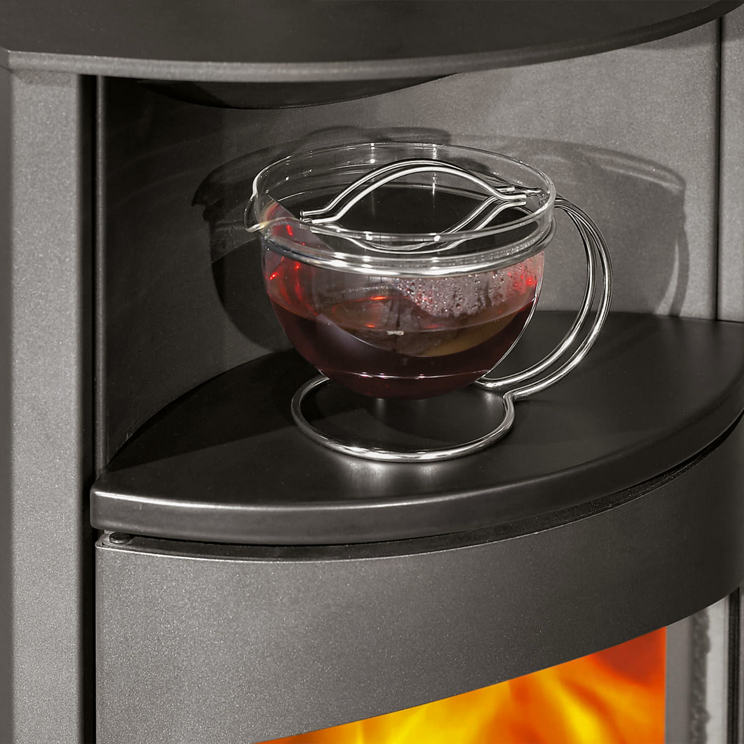 Austroflamm Flok 2.0 Kaminofen Stahl Schwarz, RR oben