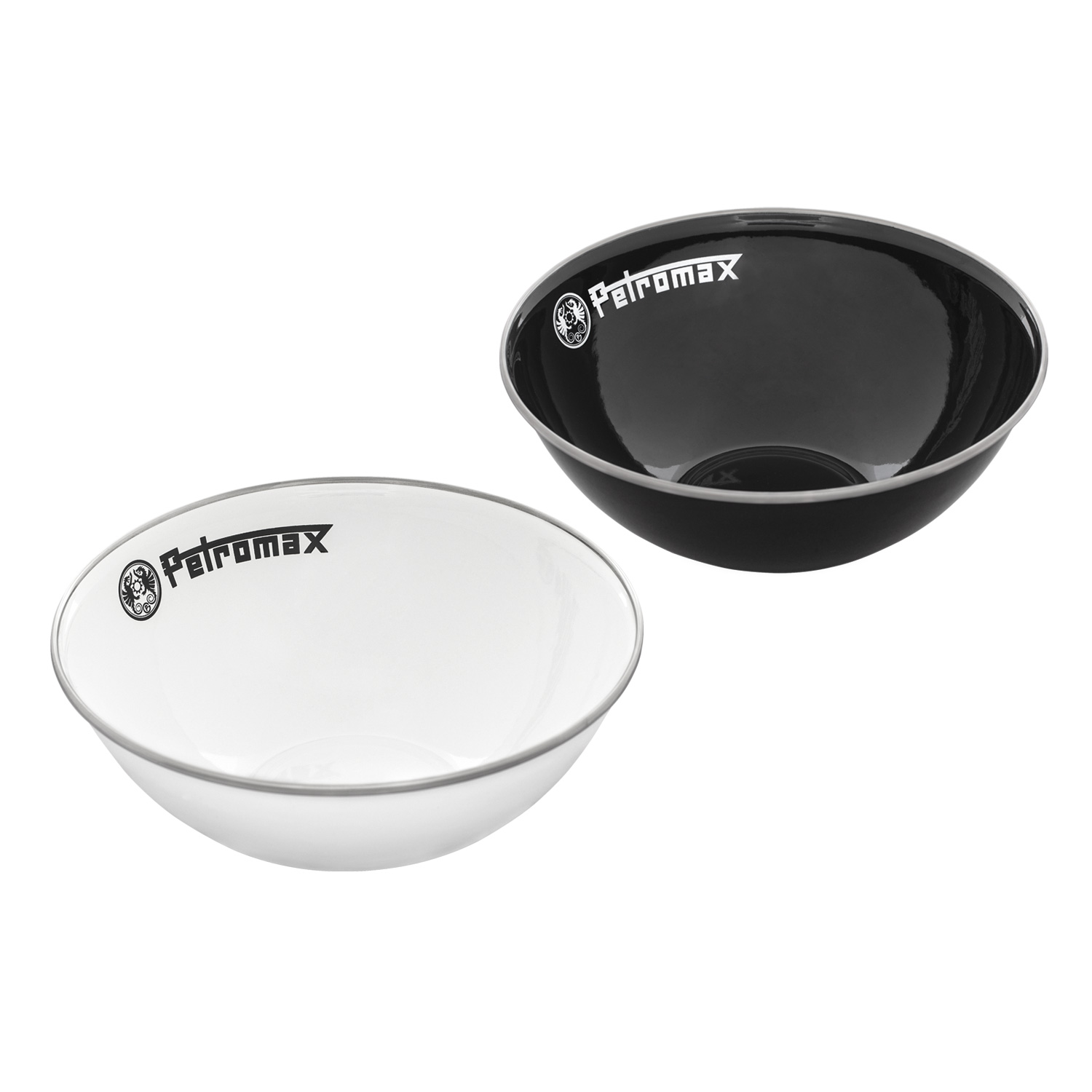 Petromax Emaille-Schalen Weiß 2er-Set 1 Liter Petromax Emaille-Schalen Weiß 2er-Set 1 Liter