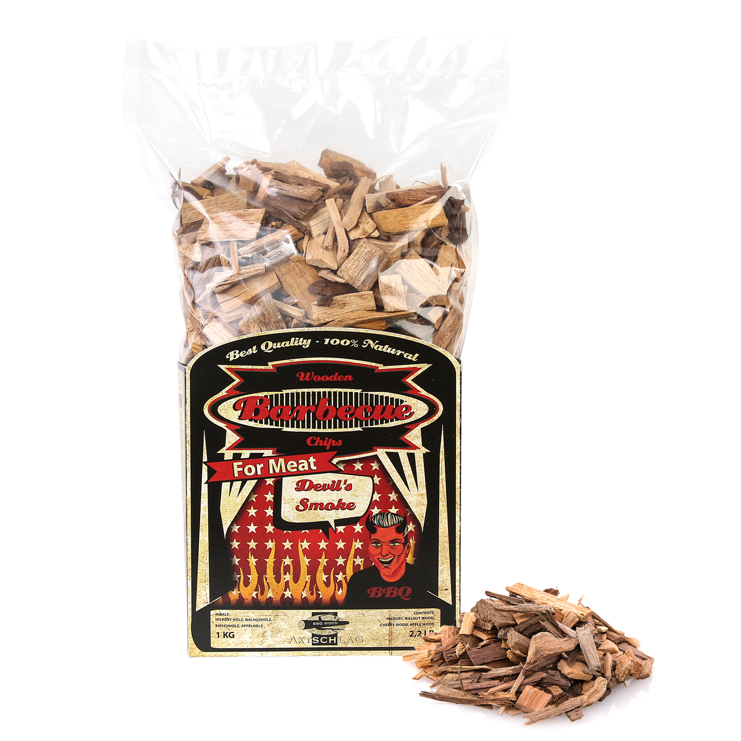 Axtschlag Wood Smoking Chips Devil´s Smoke 1 kg