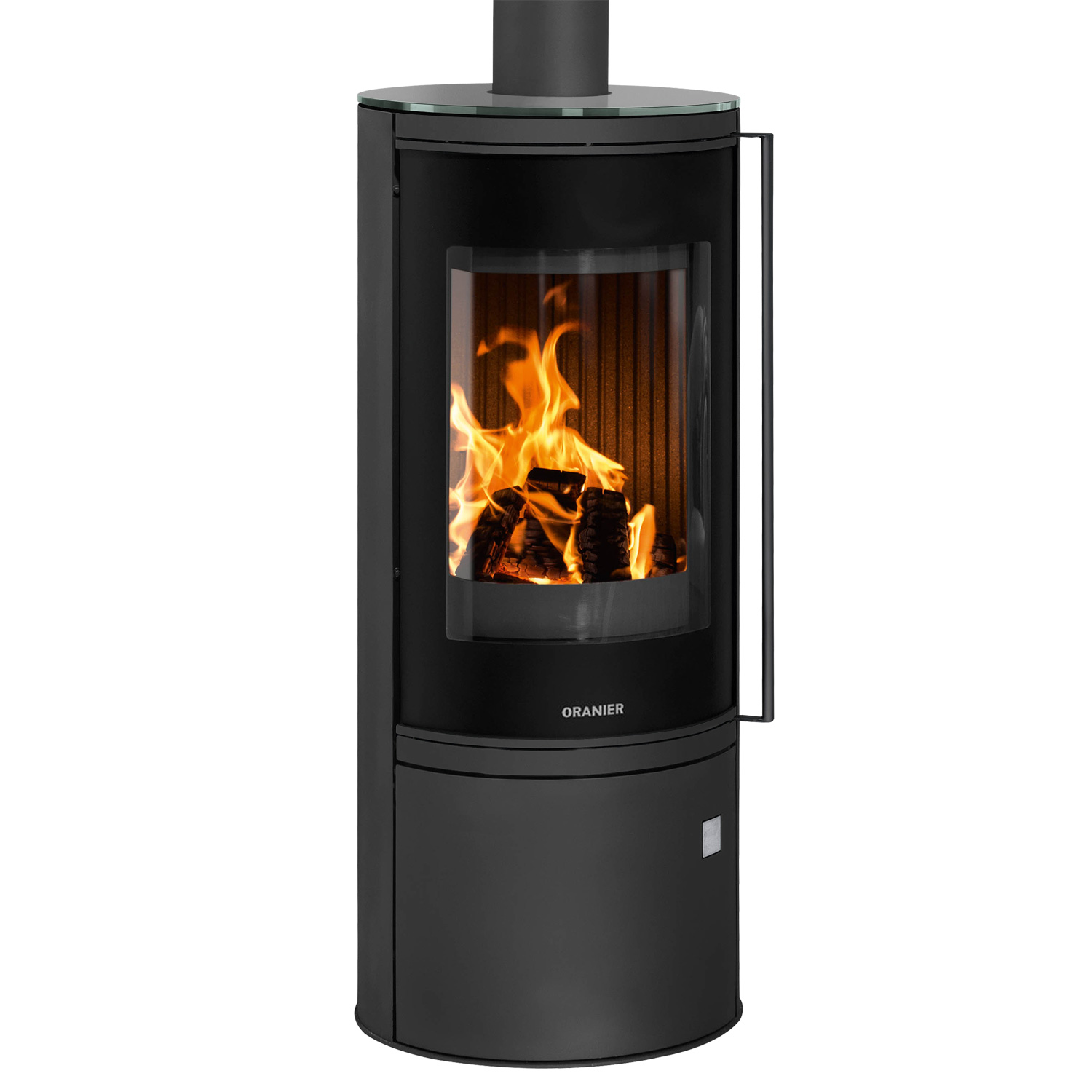 Oranier Arena 2.0 Kaminofen Stahl Schwarz mit Abdeckplatte Glas
