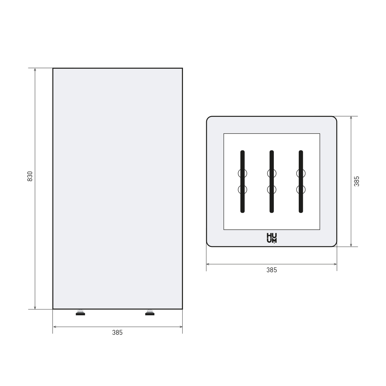 HUUM CORE Black 9 Elektrischer Saunaofen
