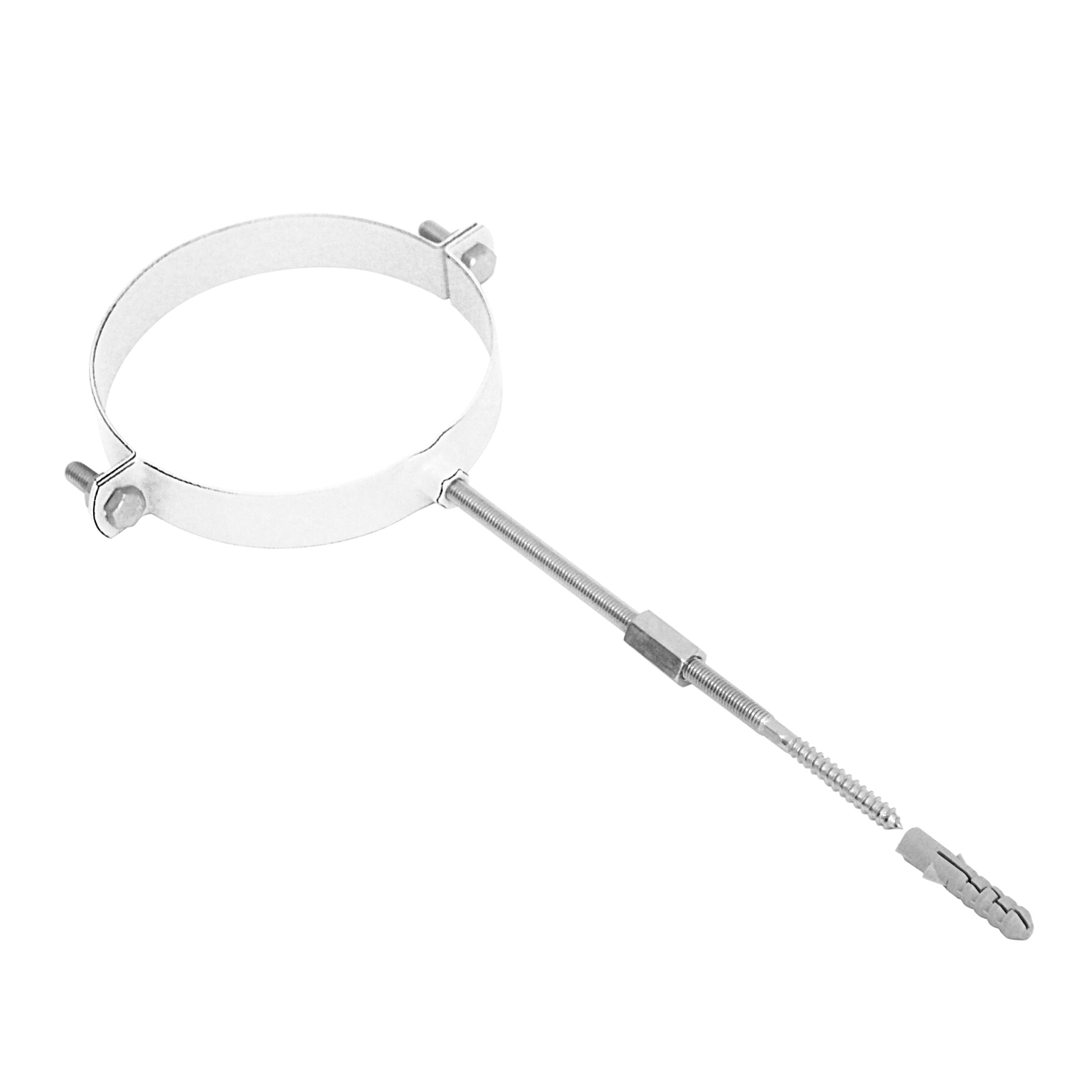 Raik Rauchrohr / Ofenrohr Emaille 150mm - Rohrschelle Weiß Raik Rauchrohr / Ofenrohr Emaille 150mm - Rohrschelle Weiß