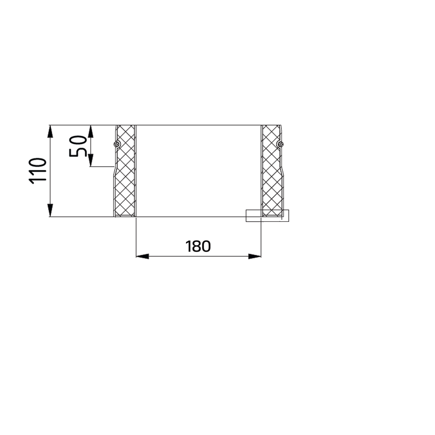 Raik Lifestyle DUO Übergangsstück 180mm schwarz für Rauchrohr / Ofenrohr