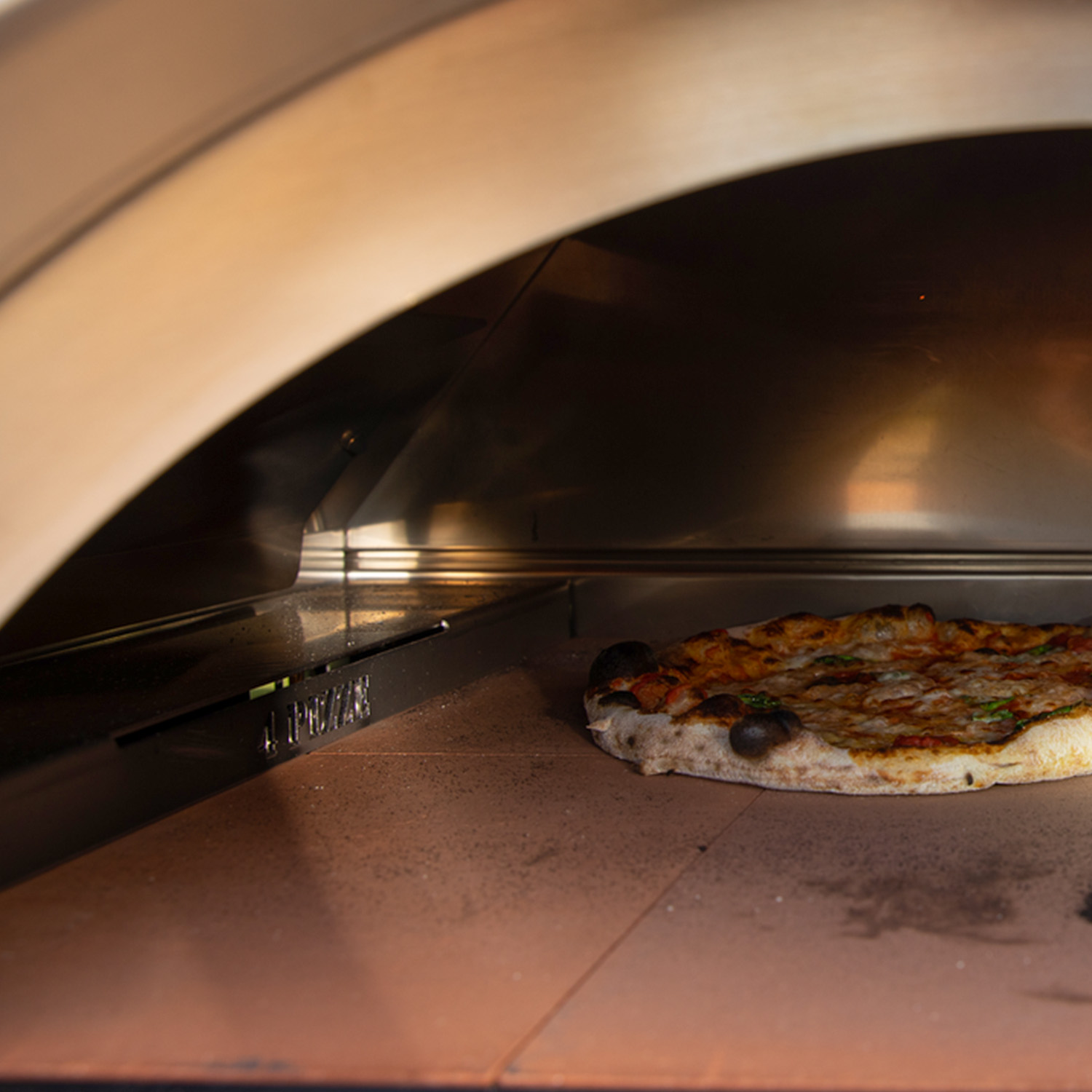 Alfa Kit Hybrid für 1 Pizza (Moderno) Edelstahl