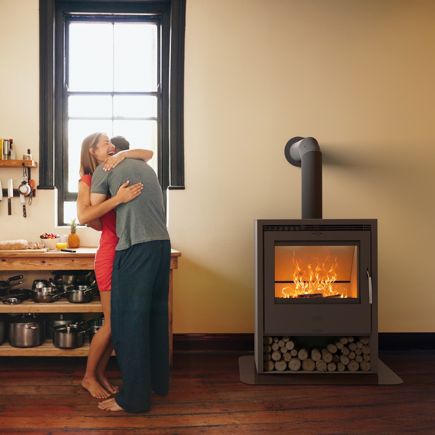 Fireplace Fermata Kaminofen Stahl