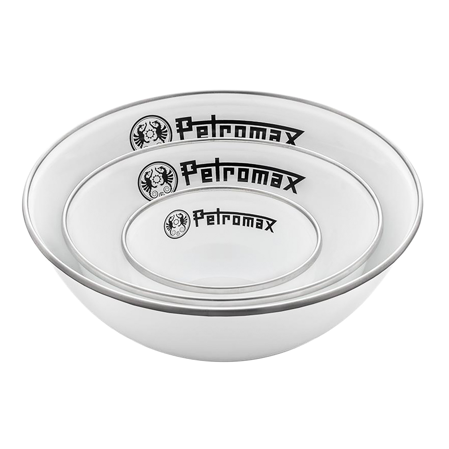 Petromax Emaille-Schalen Weiß 2er-Set 500 ml Petromax Emaille-Schalen Weiß 2er-Set 500 ml