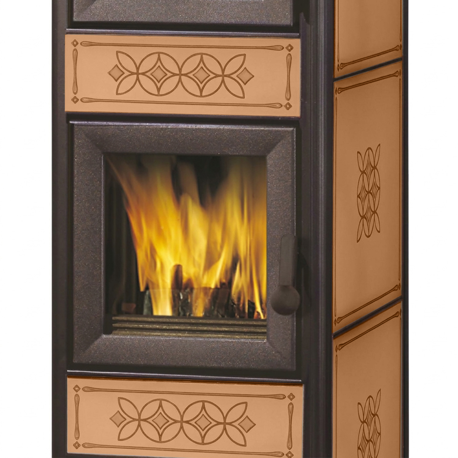 EK63 Decor C Evo Kaminofen Keramik leder