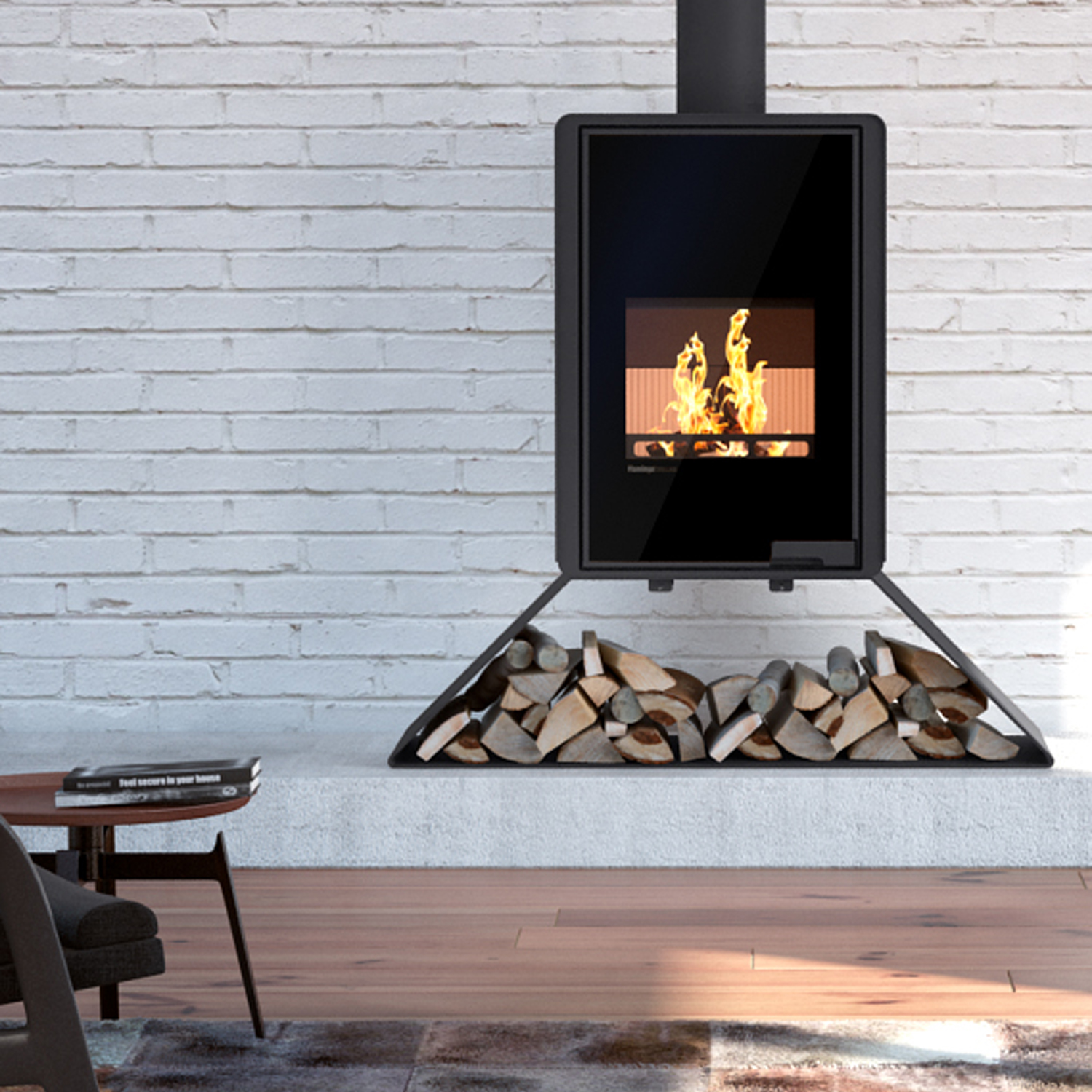 HS Flamingo Deluxe Senai Kaminofen Schwarz HS Flamingo Deluxe Senai Kaminofen Schwarz