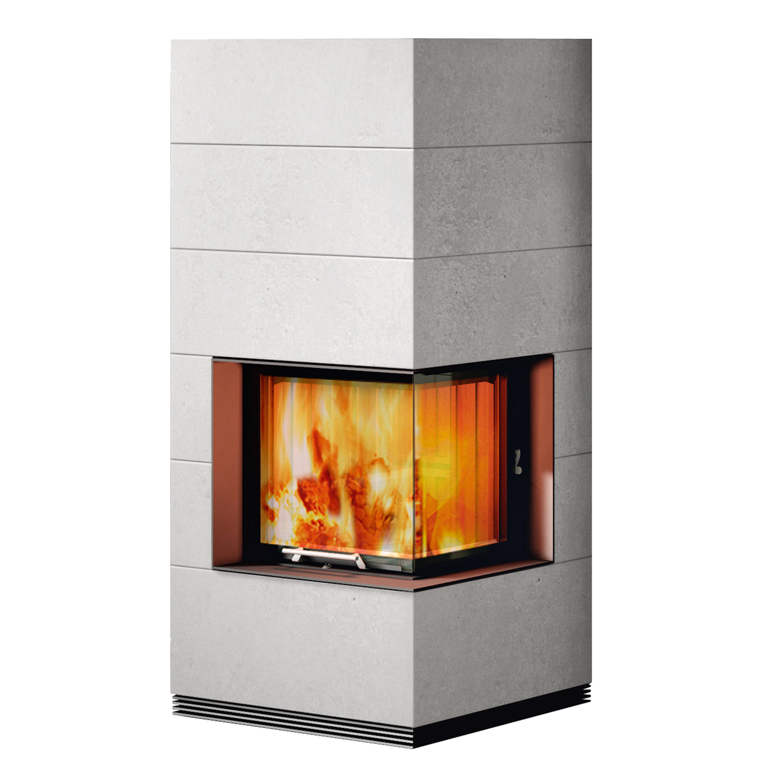 Spartherm wasserführender Kaminbausatz SIM 1/3 Varia 2R 55h-4S H2O Feinbeton