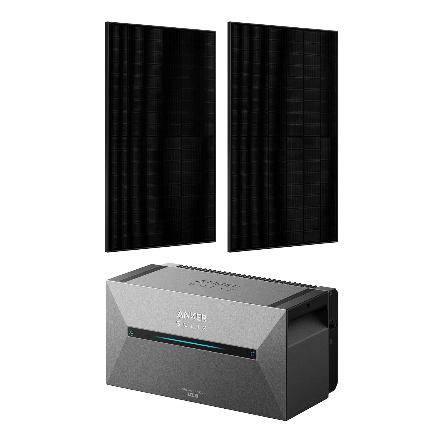 Balkonkraftwerk 860W mit Anker Solix 2 Pro Speicher Balkonkraftwerk 860W mit Anker Solix 2 Pro Speicher