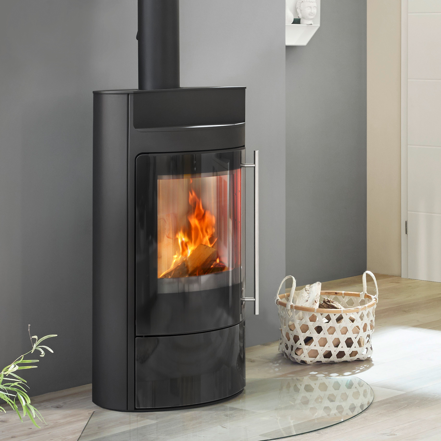 Olsberg Tecapa II PowerSystem Compact Kaminofen Glastür Olsberg Tecapa II PowerSystem Compact Kaminofen Glastür