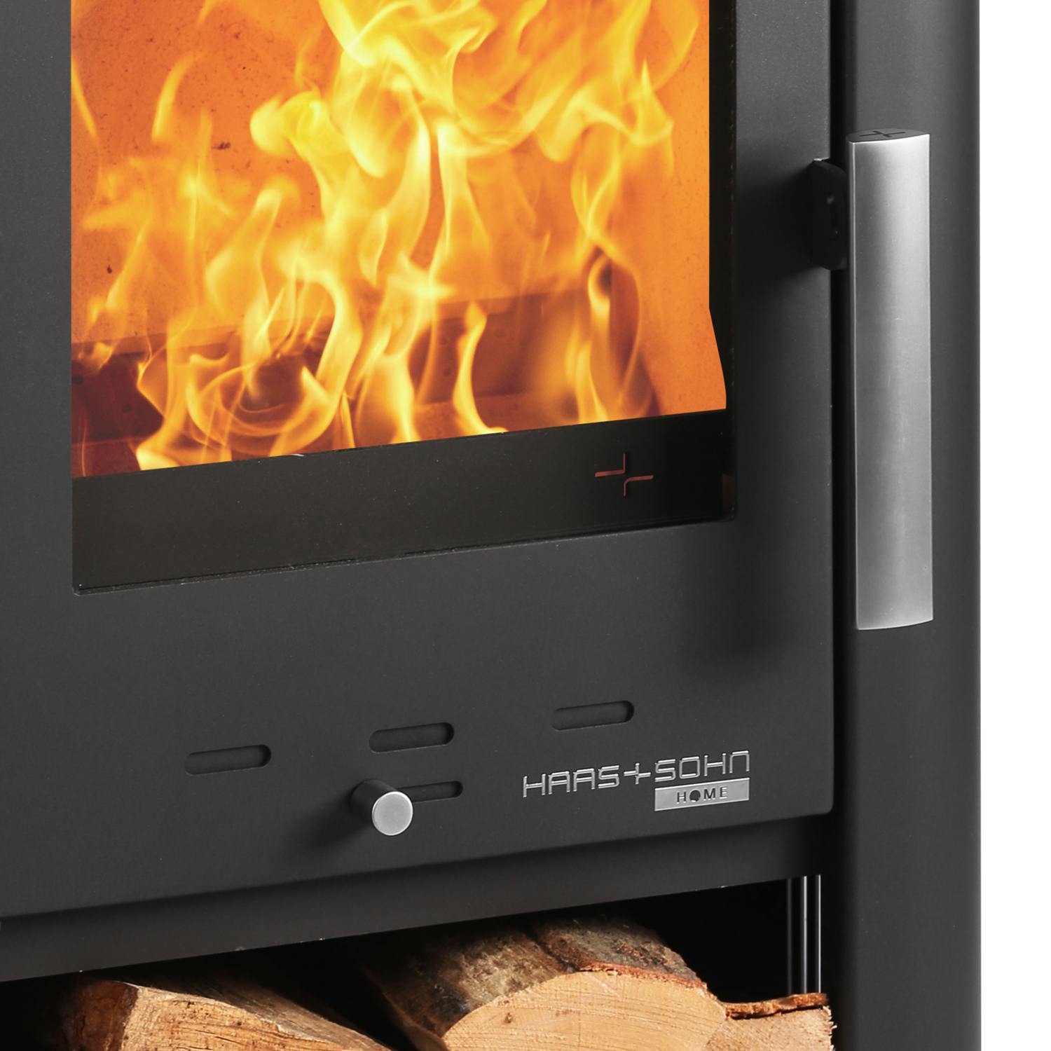 Haas+Sohn Prunus II Kaminofen perl-schwarz