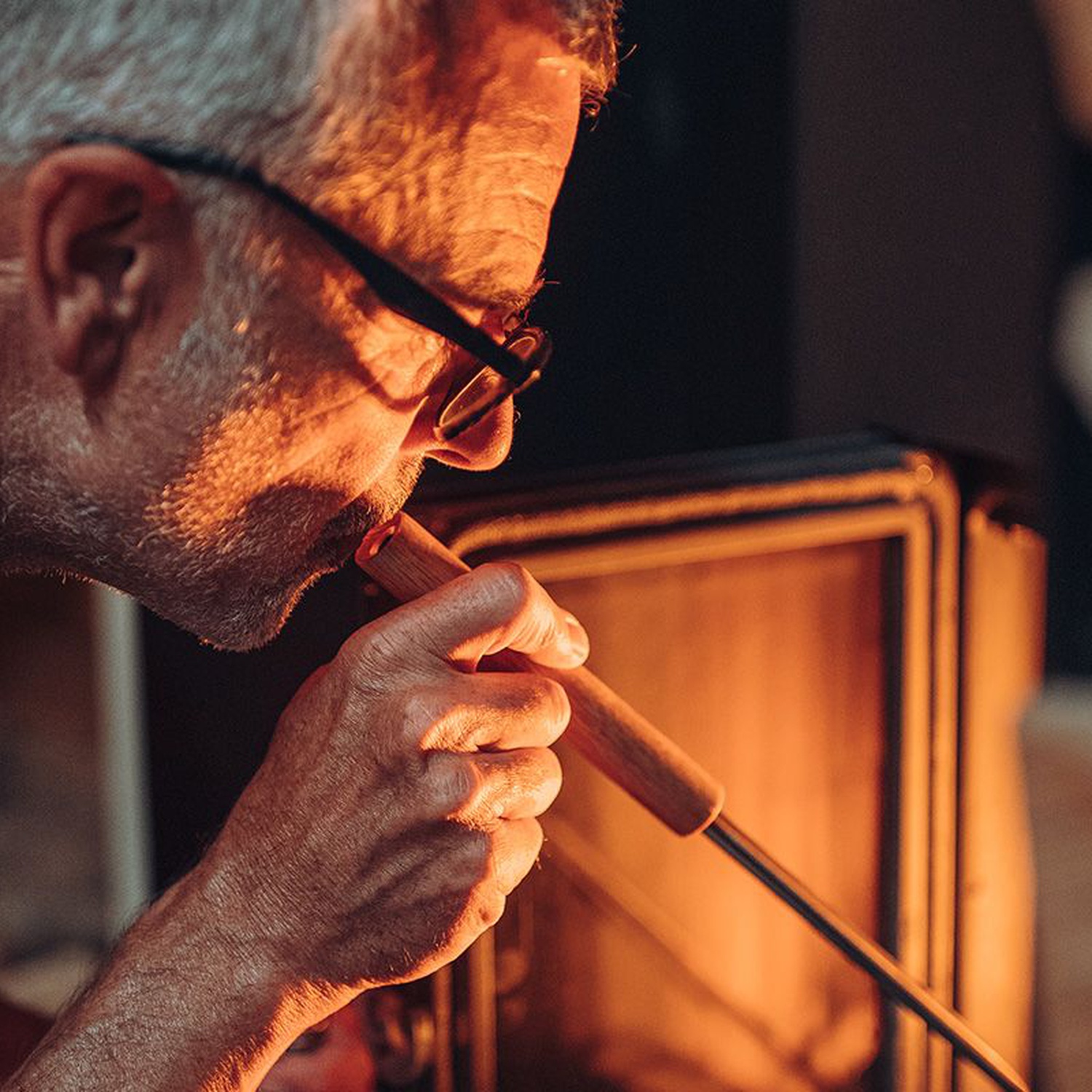 höfats Schürhaken mit Flammenbläser