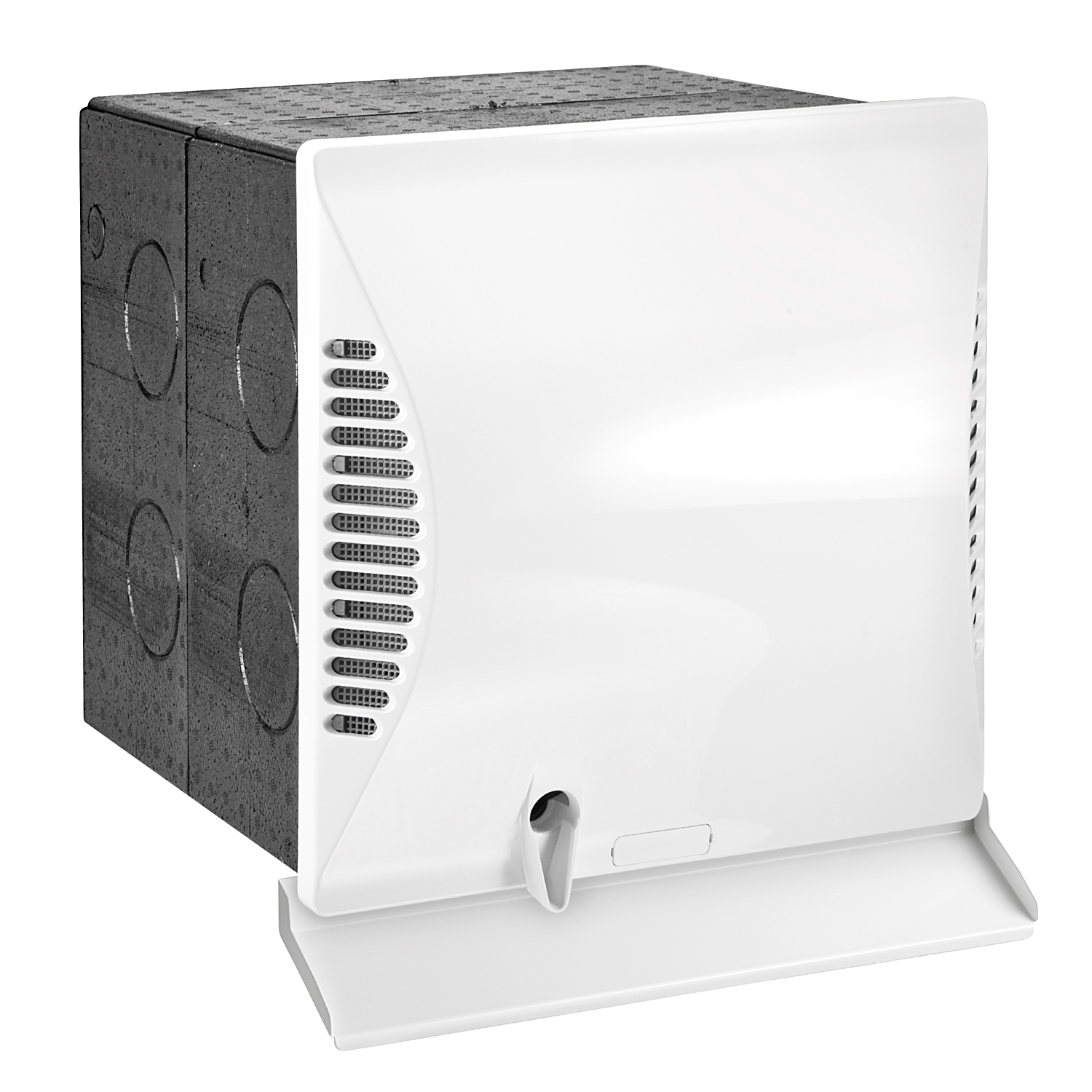 Dimplex DL 50 WE2 Wohnraumlüftungsgerät + DL 50 Q Wandhülse quadratisch + Luftqualitätssensor