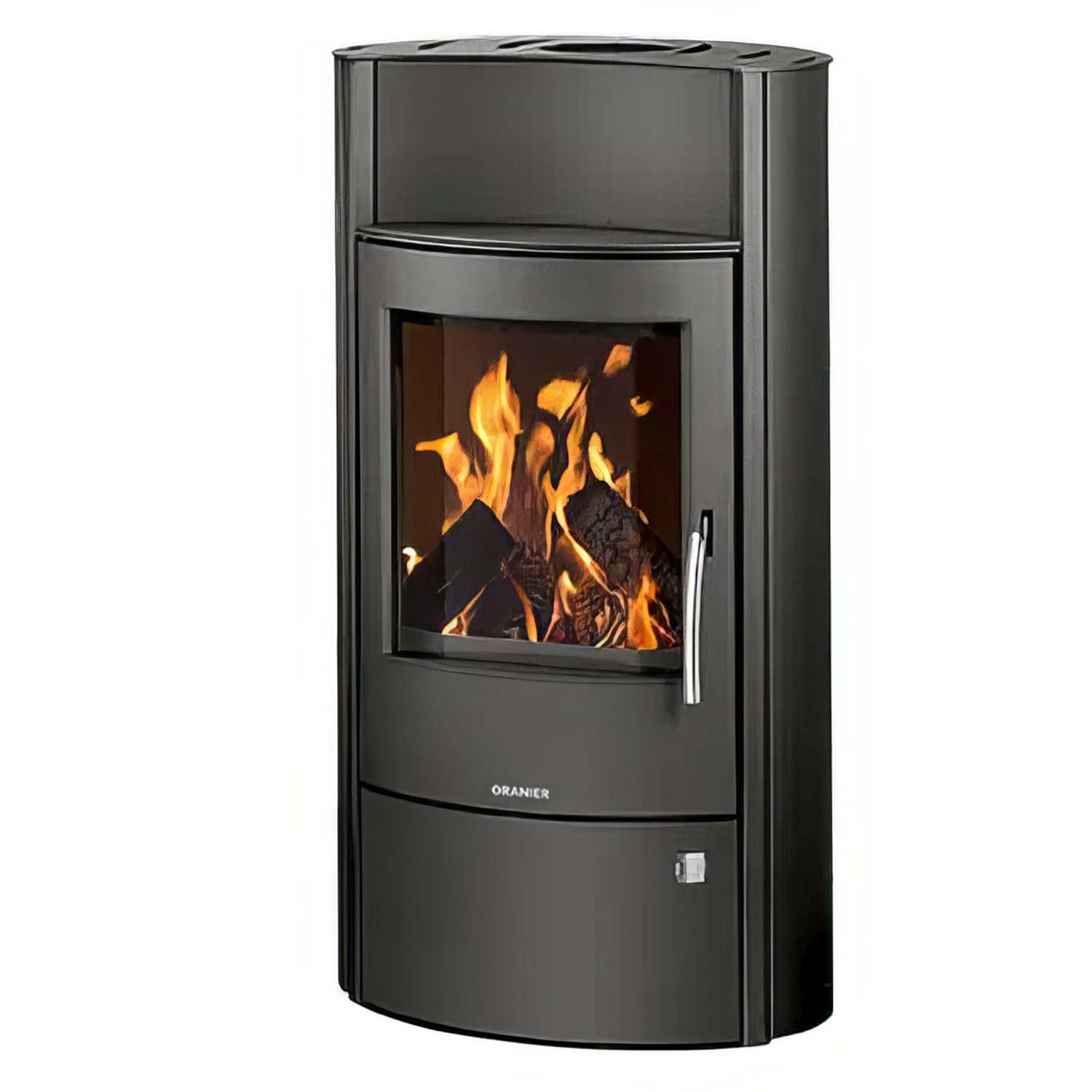 Oranier+ Pori Aqua wasserführender Kaminofen Stahl Schwarz