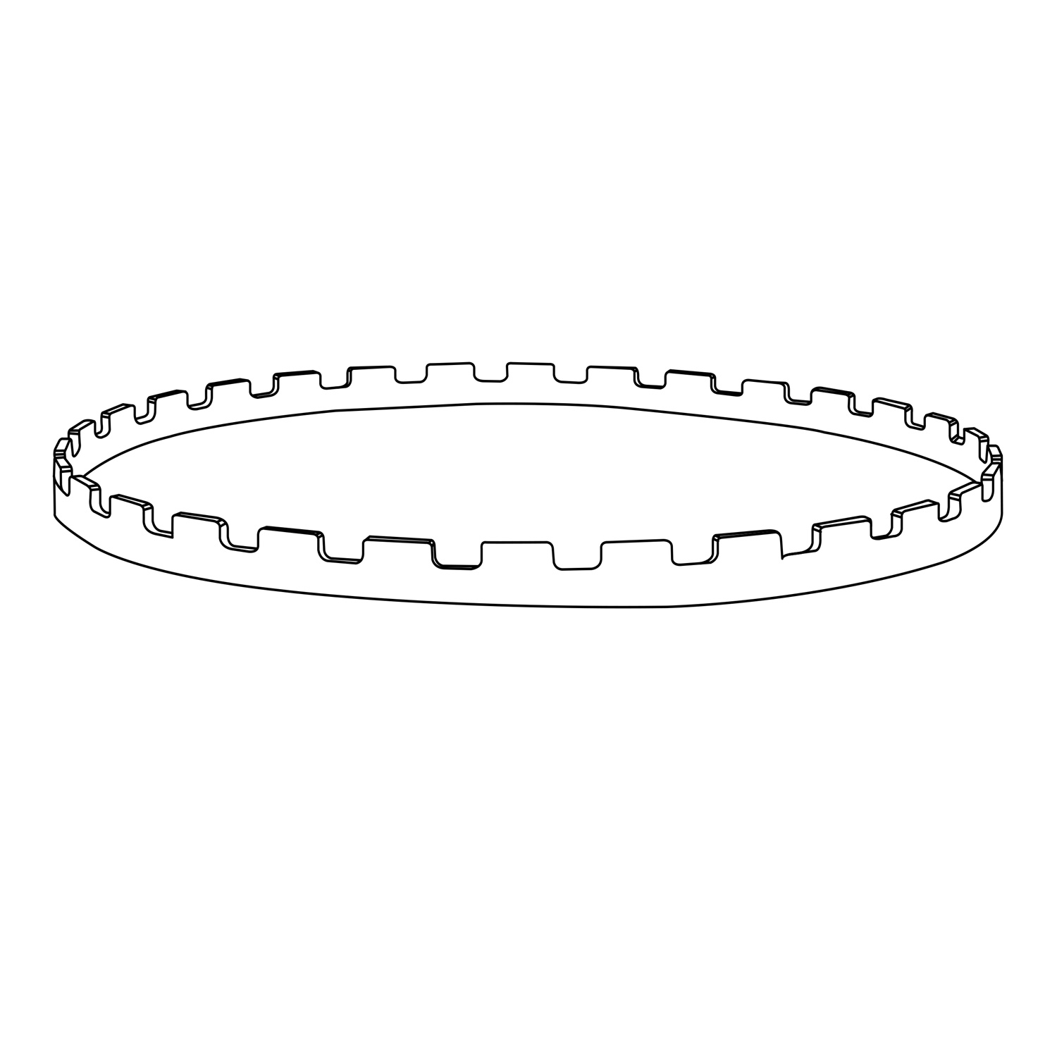 OFYR Edelstahlring für horizontale Spieße Ø 49 cm