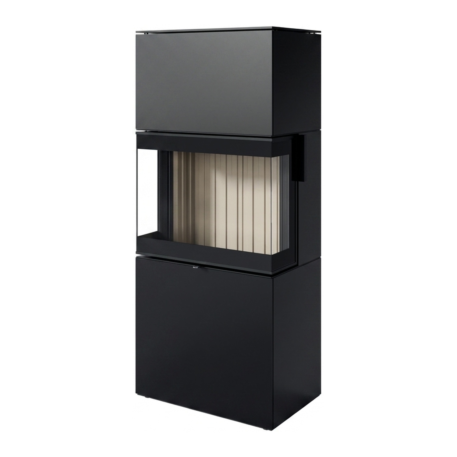 Spartherm Largo S steel RLA Kaminofen Nero