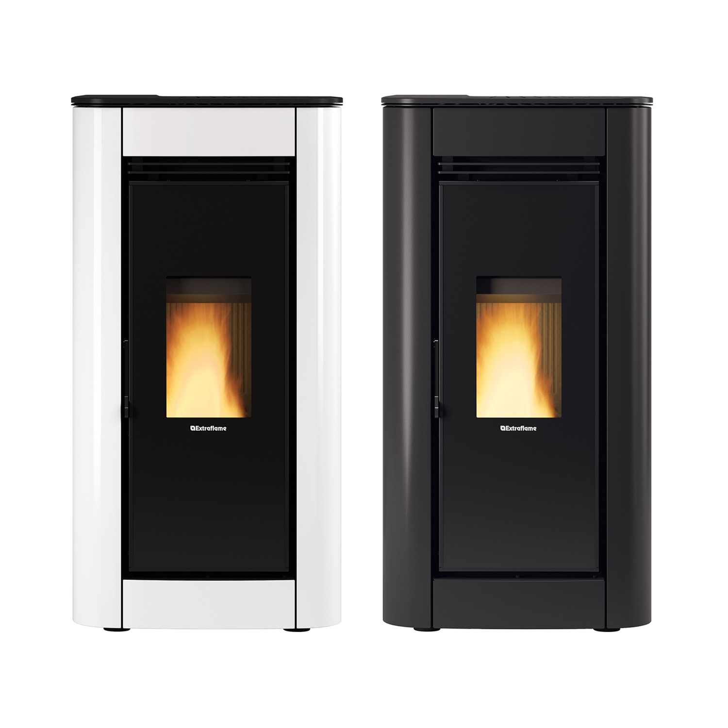 Extraflame Prestige Line Ilary Plus Top Pelletofen Schwarz