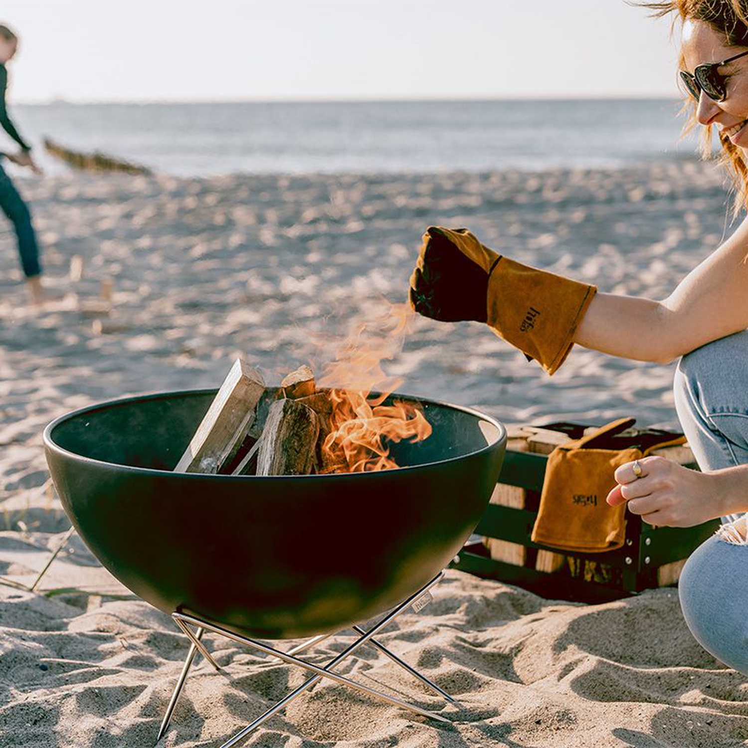 höfats BOWL 57 Feuerschale mit Sternfuß