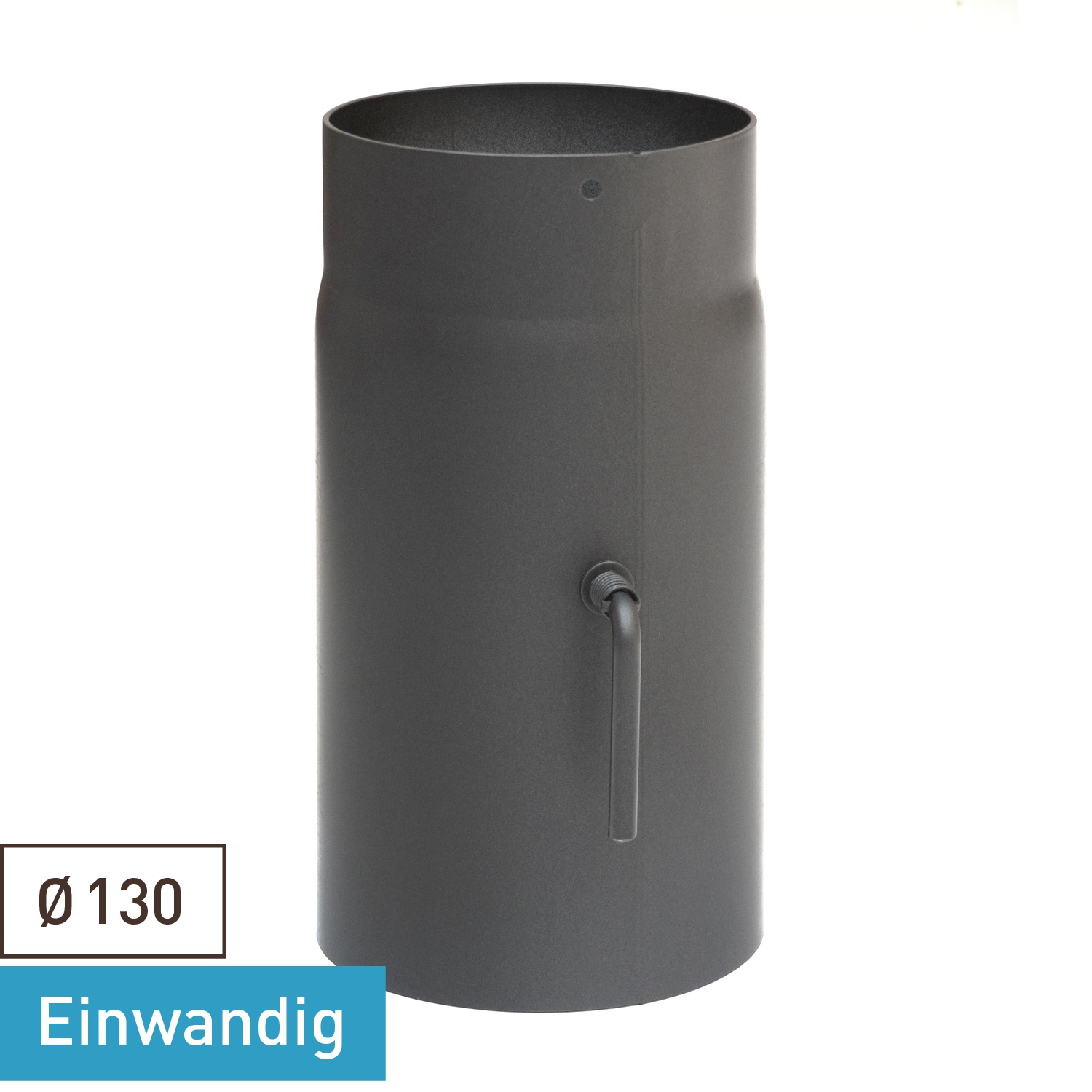 Raik Basic Zugregulierung 130mm gussgrau L: 250mm für Rauchrohr / Ofenrohr