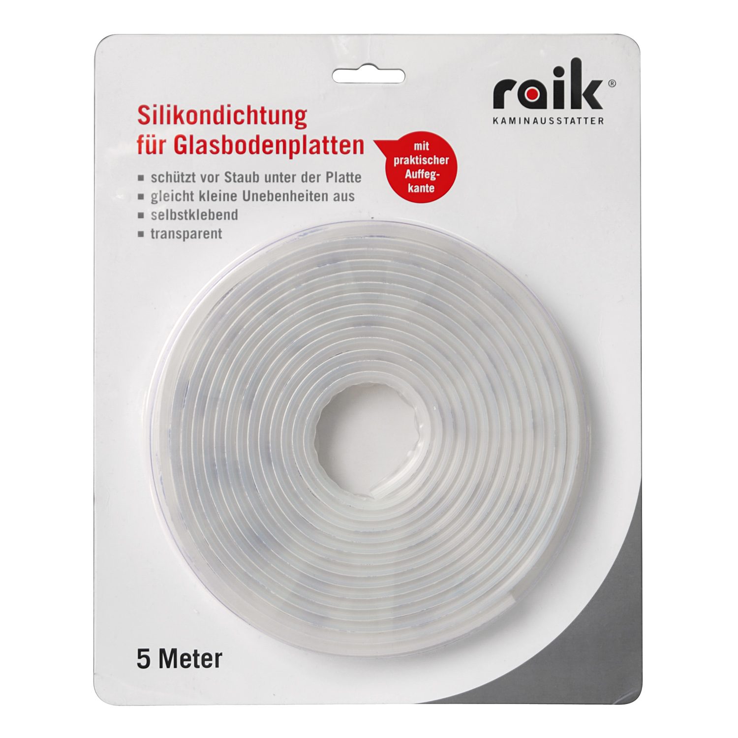 raik 4fach Silikon-Glasplattendichtung 5 Meter raik 4fach Silikon-Glasplattendichtung 5 Meter