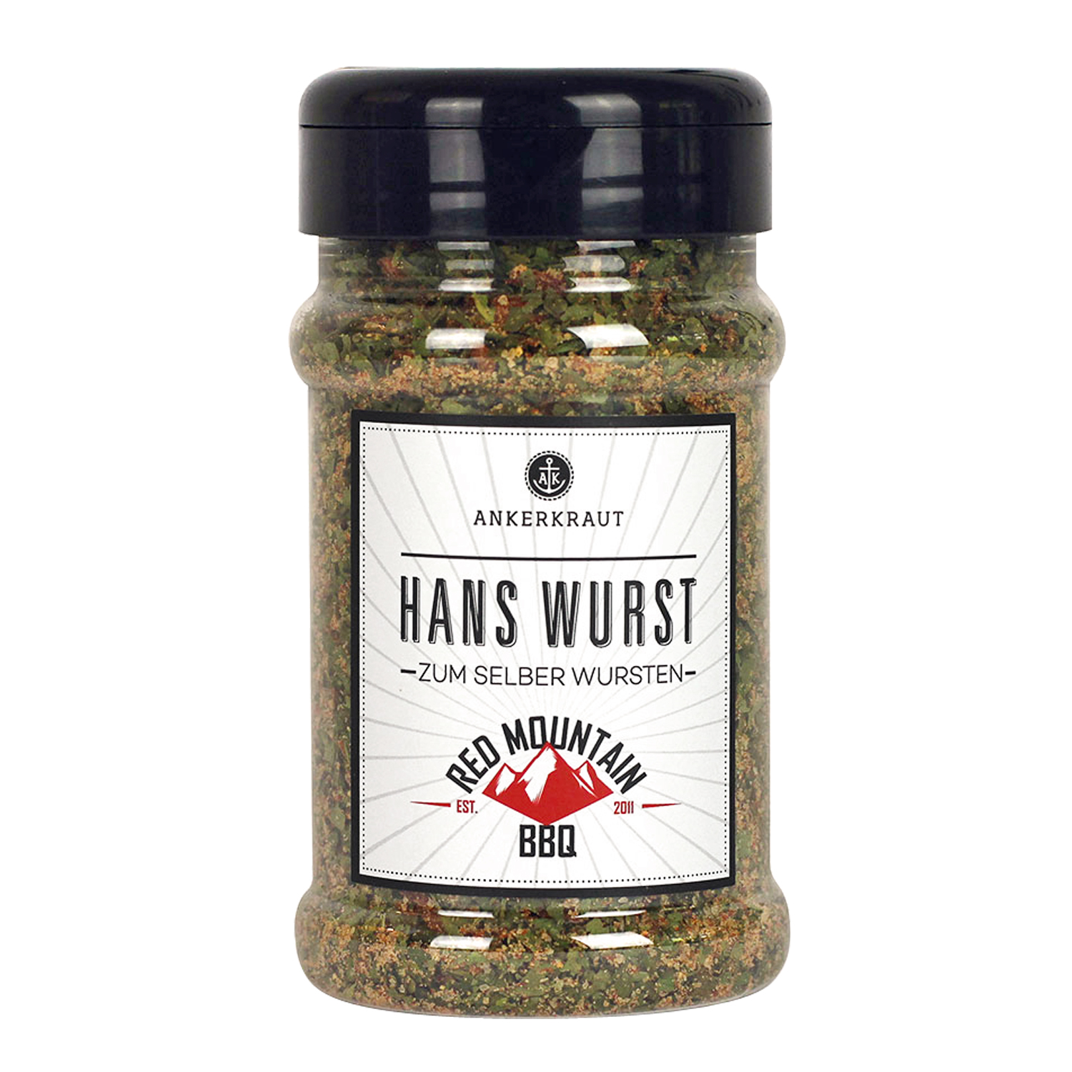 Ankerkraut BBQ-Rub Hans Wurst 180 g Streuer