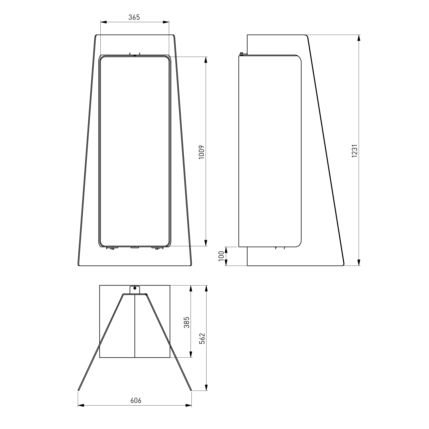 HS Flamingo Deluxe 3 Holzregal Grau HS Flamingo Deluxe 3 Holzregal Grau