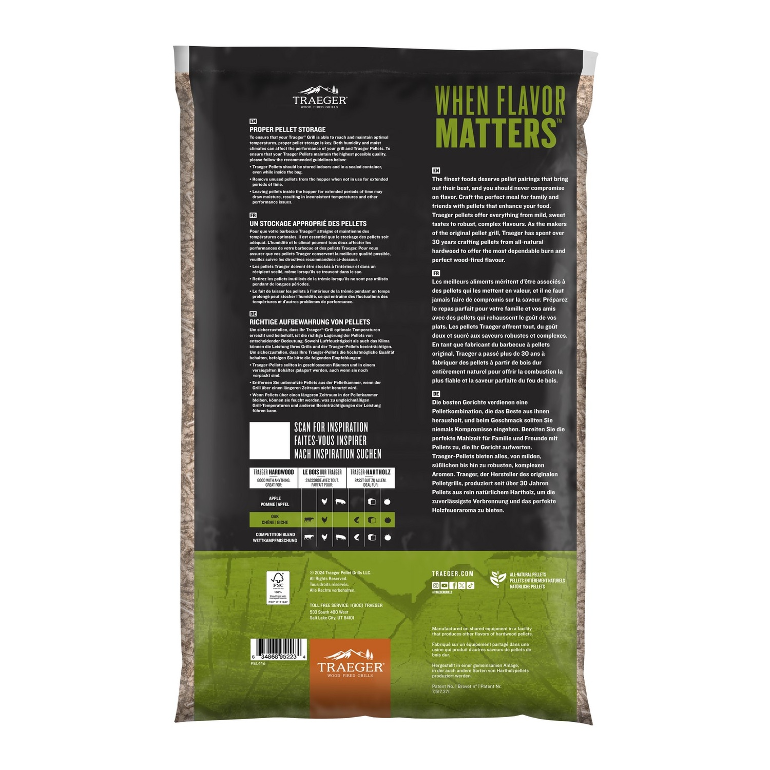 Traeger Eiche Pellets FSC