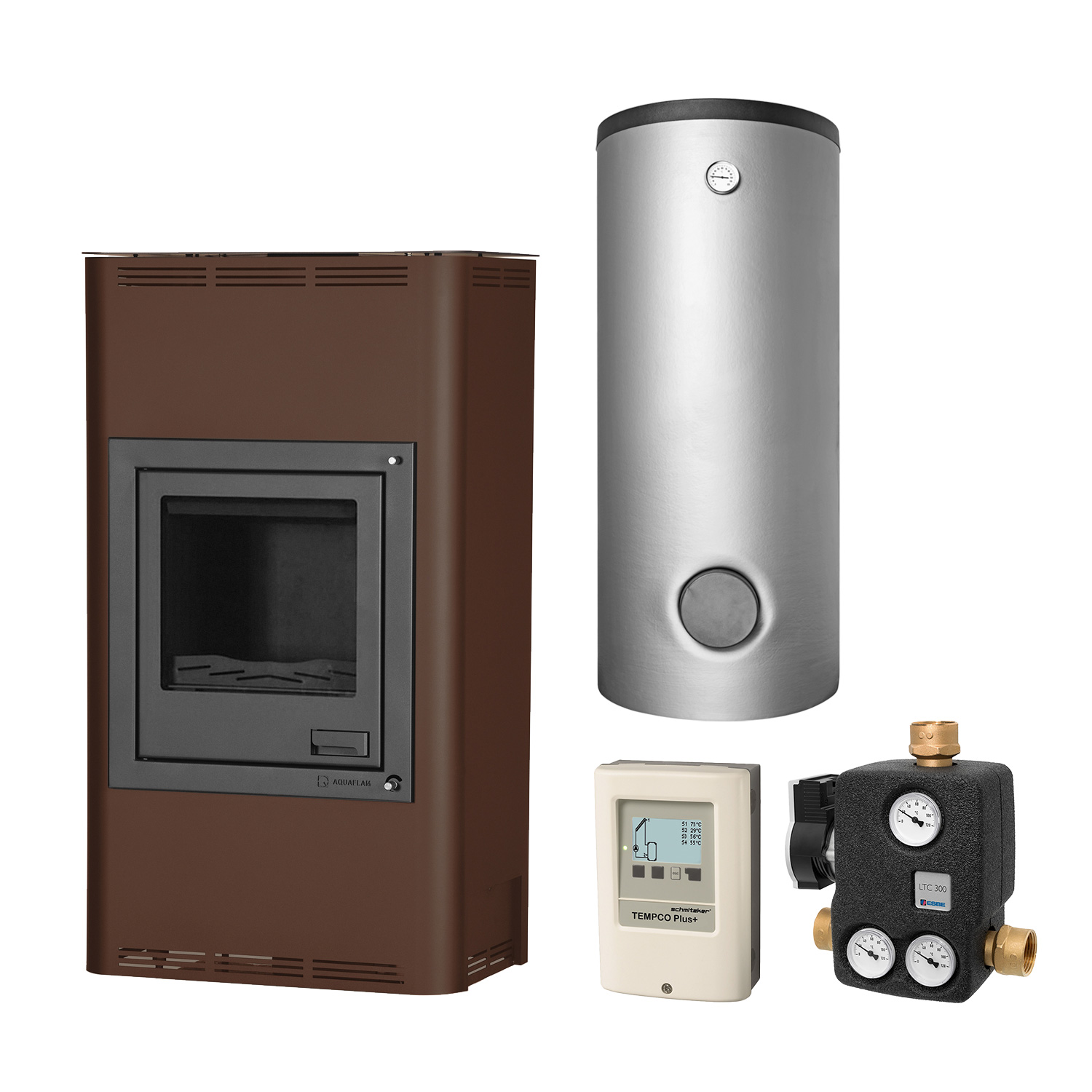 Aquaflam 17 Basic Brown Set + Pufferspeicher TPSM 825 Aquaflam 17 Basic Brown Set + Pufferspeicher TPSM 825