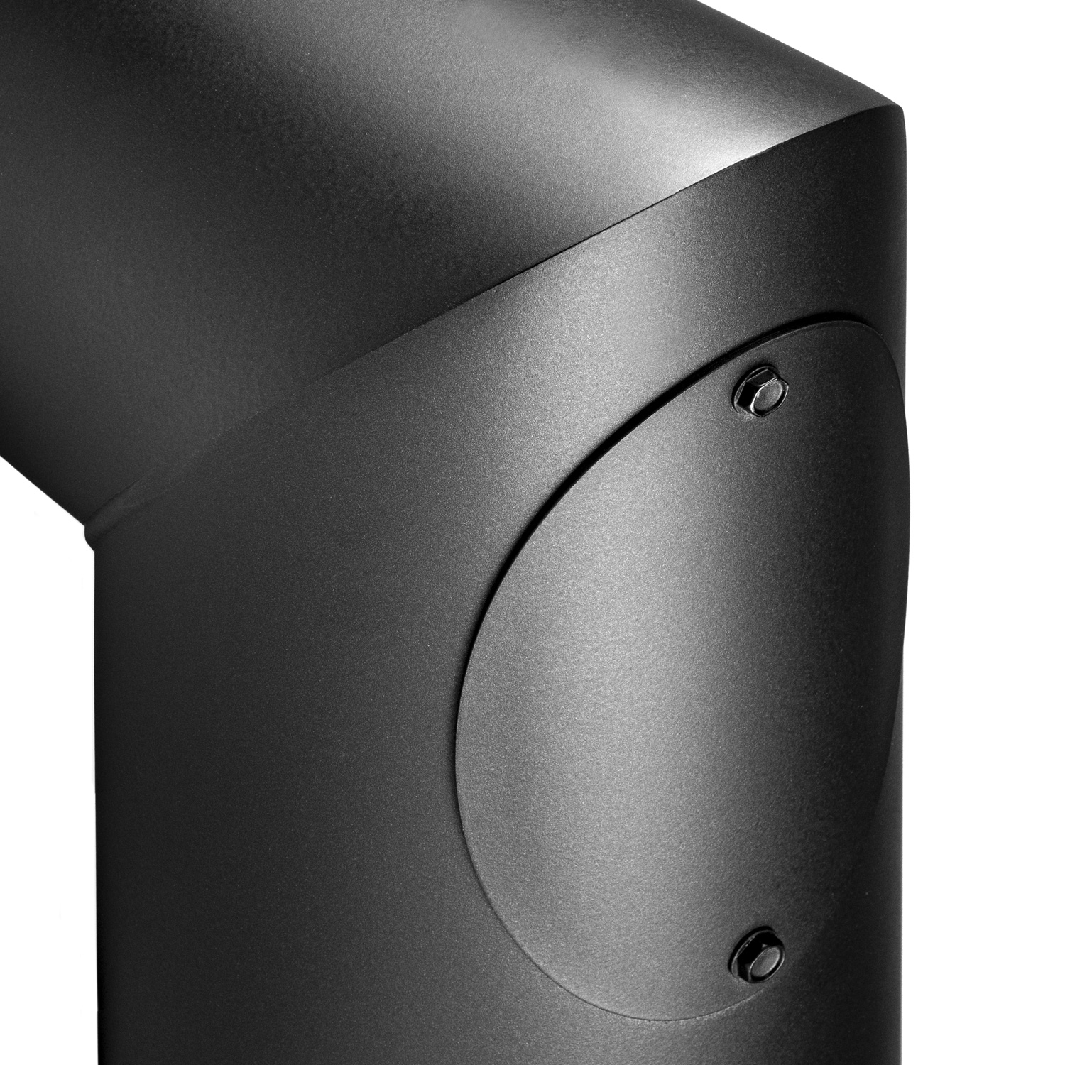 Raik Basic Rauchrohrbogen-Set 130mm schwarz 2-teilig eckig R B-Ware