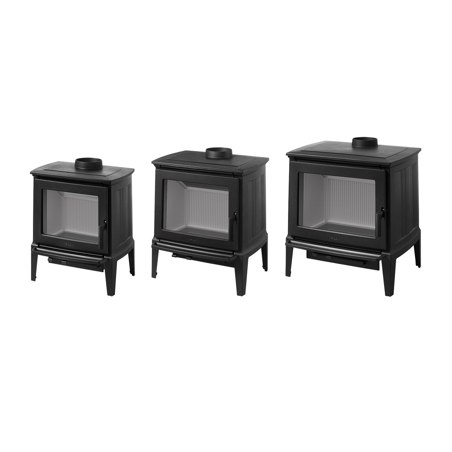 Hergom E30 M Kaminofen Gusseisen Schwarz Hergom E30 M Kaminofen Gusseisen Schwarz