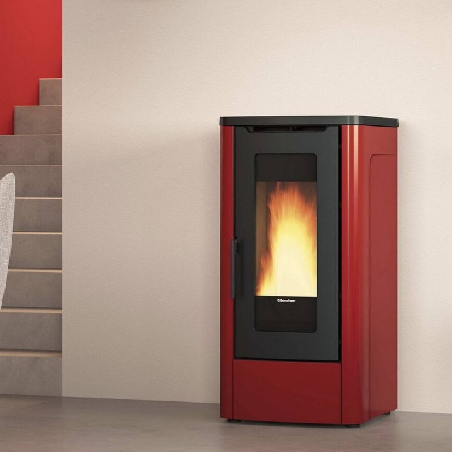 Extraflame DAHIANA 5.0 EVO - Bordeauxrot Pelletofen