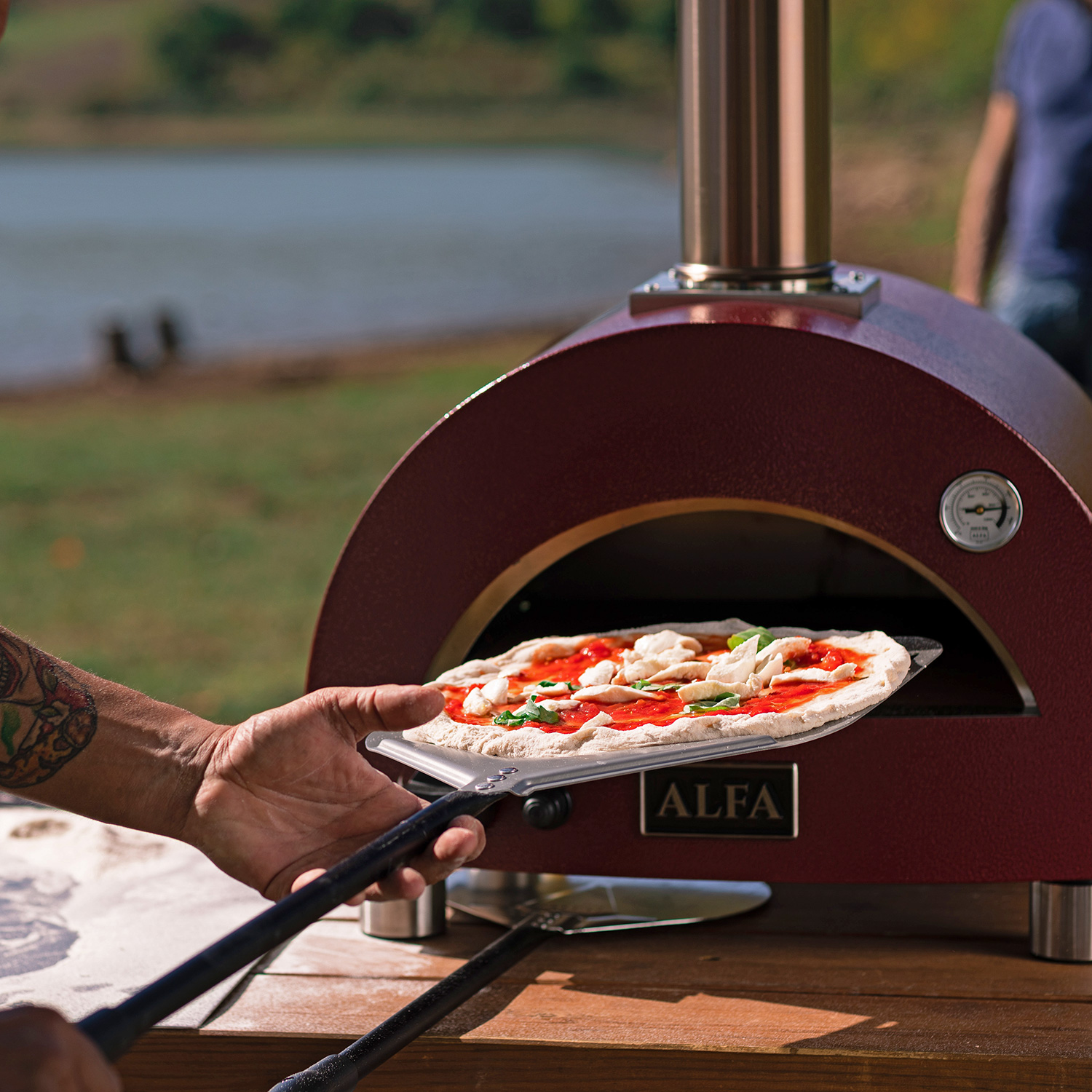 Alfa Pizzaschaufel perforiert 12