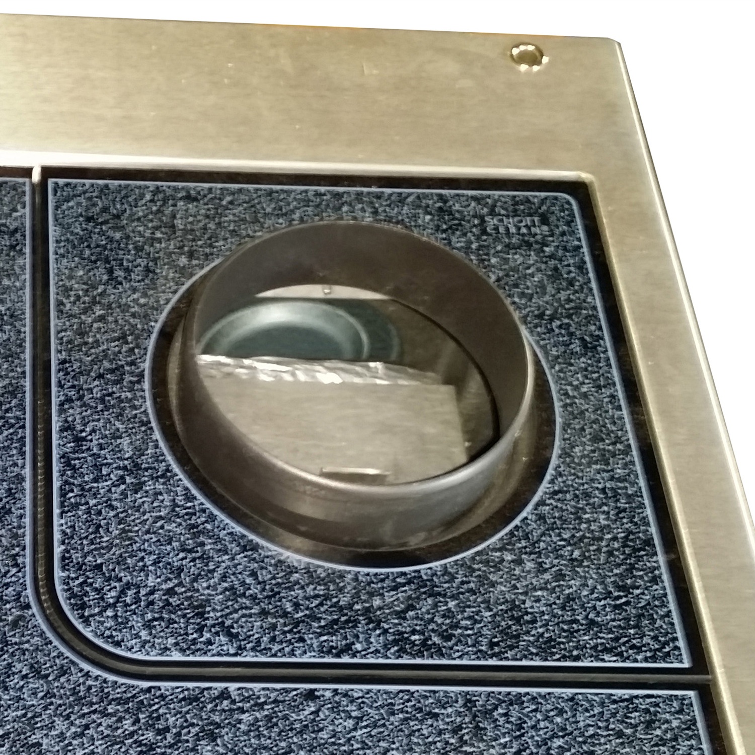Wamsler K 128 F Küchenofen rechts anthrazit metallic mit Stahlplatte