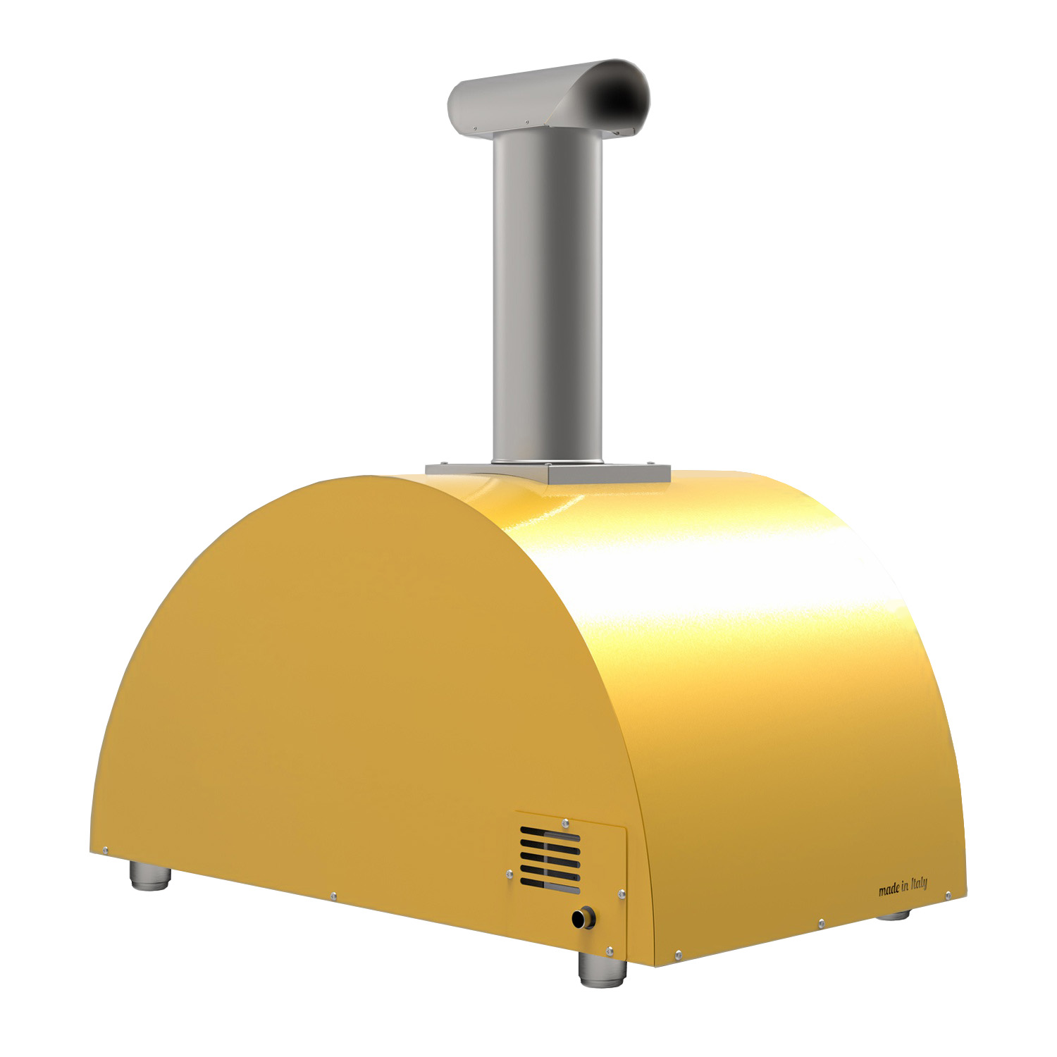 Alfa Moderno 3 Pizze Pizzaofen Hybrid Fire Yellow