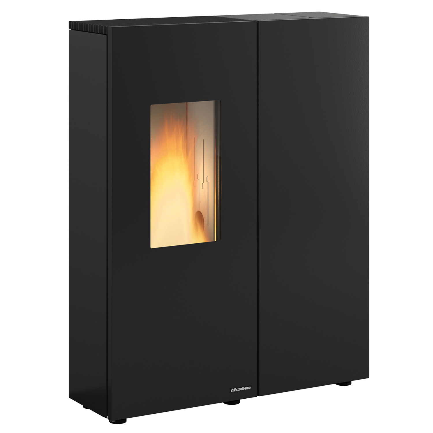 Extraflame Prestige Line Sharon Plus Steel Pelletofen Schwarz