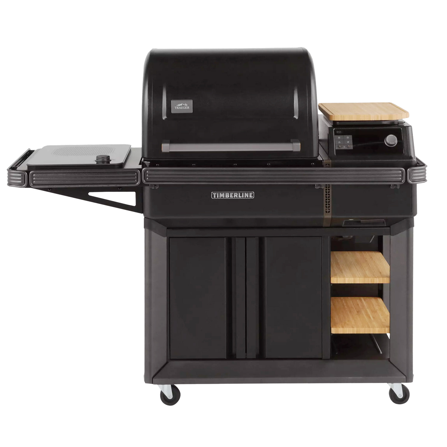 Traeger Timberline inkl. Abdeckhaube, klappbare Frontablage & 9kg Pellets