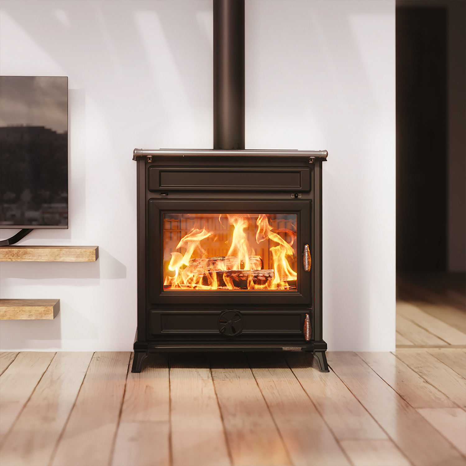 Thermorossi Agora Evo6 Kaminofen Schwarz